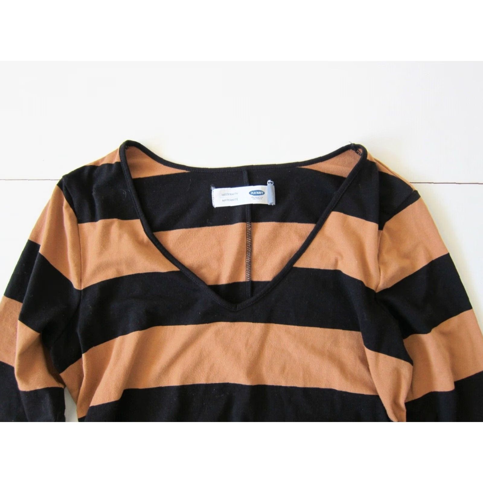 Old Navy Old Navy Stretch Stripe 3/4 Sleeve Bodycon Maternity Dress M Size M / US 6-8 / IT 42-44 - 3 Thumbnail
