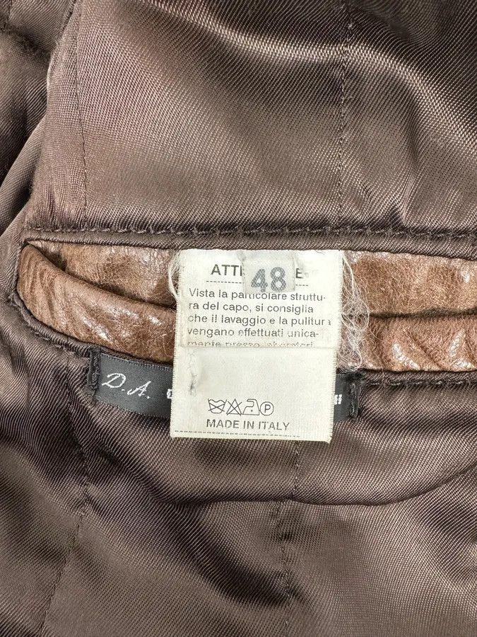 Daniele Alessandrini 2000s Daniele Alessandrini Brown Leather Jacket Size US M / EU 48-50 / 2 - 12 Thumbnail