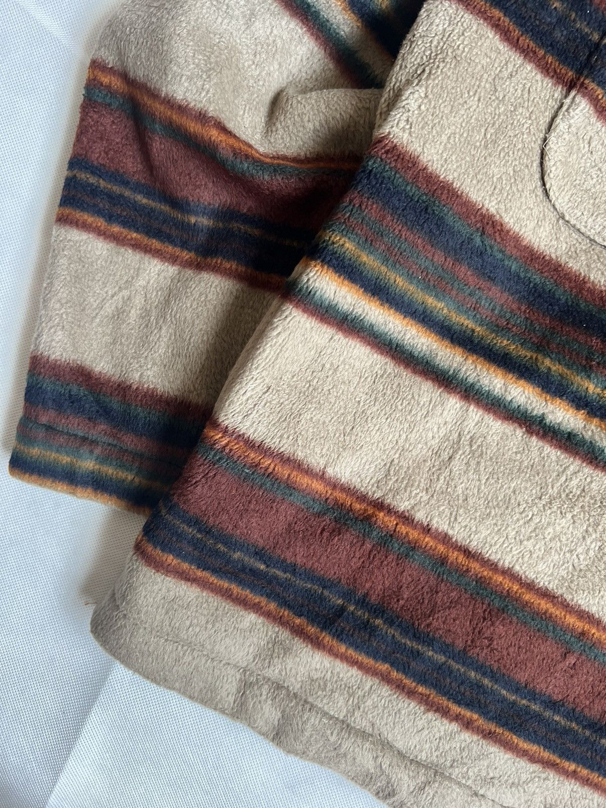 Beverly Hills Polo Club Vintage Polo Club Brown Striped Fleece Size US M / EU 48-50 / 2 - 12 Thumbnail