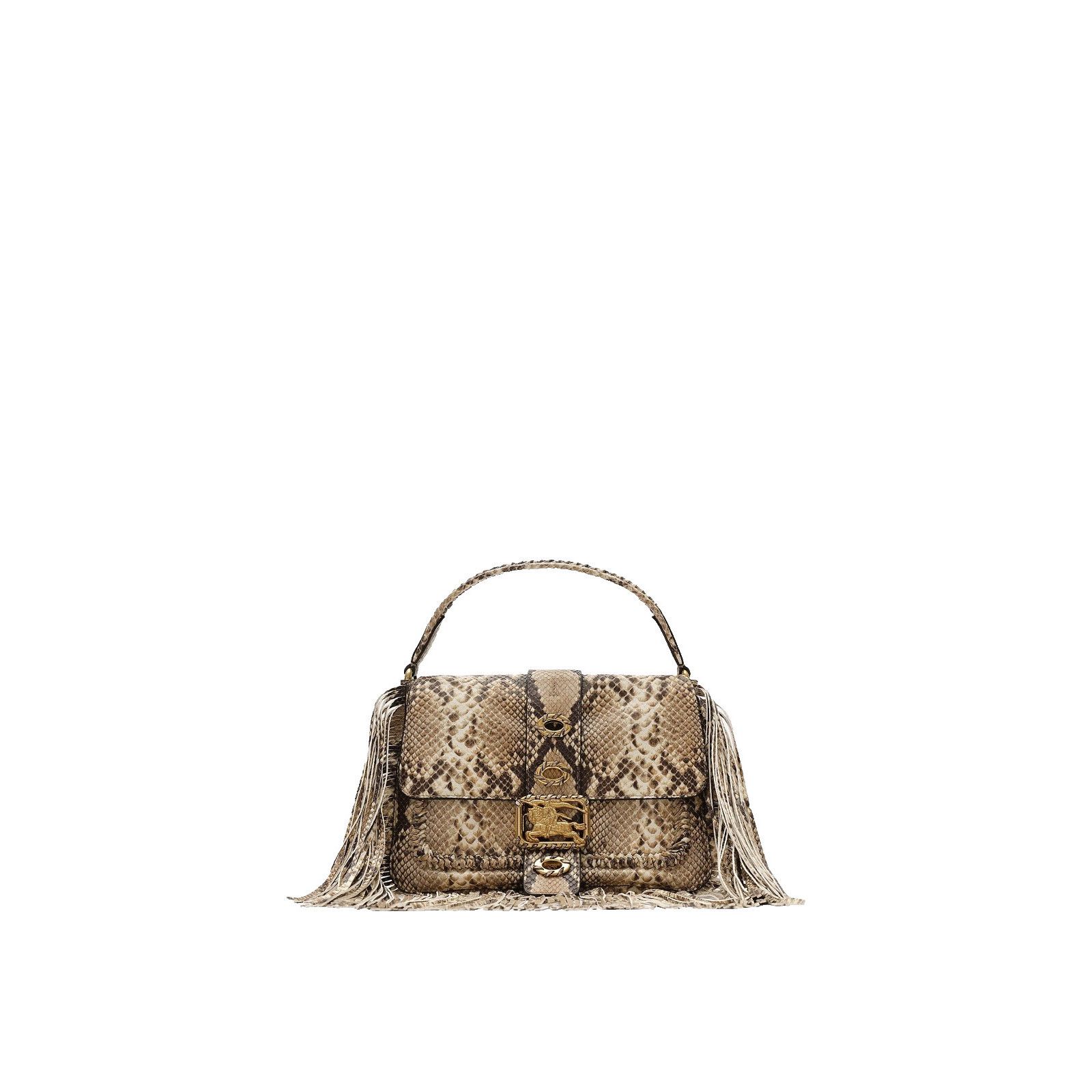 Burberry BURBERRY Rider Small Beige Top Handle Bag New Size ONE SIZE - 1 Thumbnail