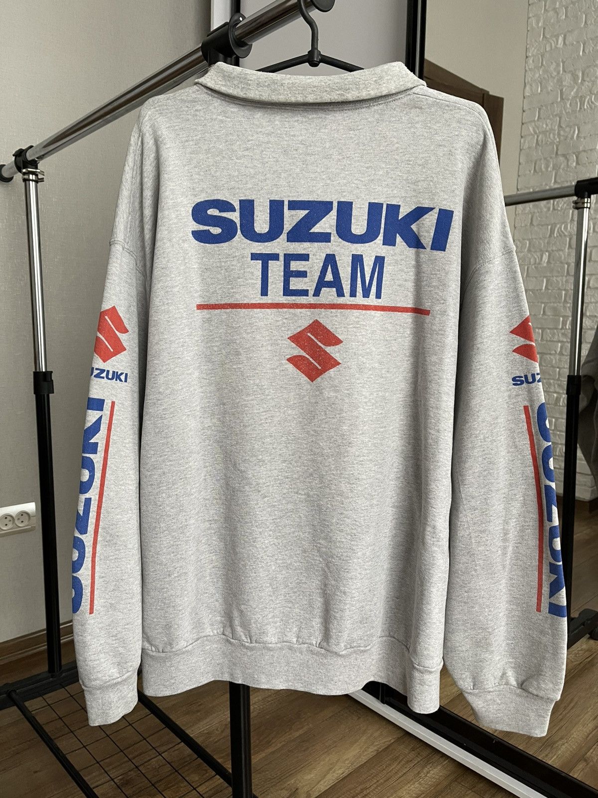 Other Suzuki Team Vintage Racing 1/4 Zip Sweatshirt 90s Size US XXL / EU 58 / 5 - 5 Thumbnail