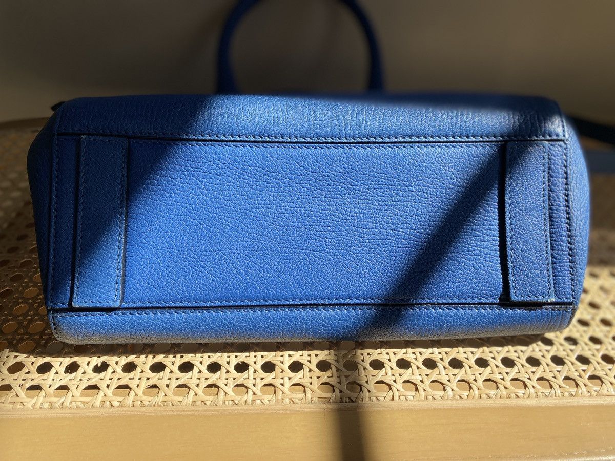 Max Mara Max Mara, blue, pebbled leather convertible bag Size ONE SIZE - 10 Thumbnail