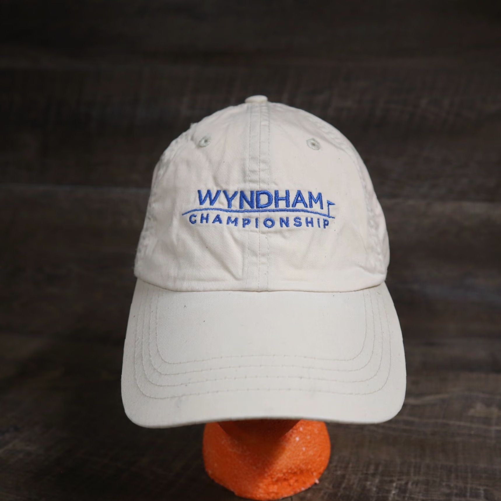 Good American Vintage Wyndham Championship Golf Hat Unisex Cotton Twill White Adjustable Cap Men Women Size ONE SIZE - 2 Thumbnail