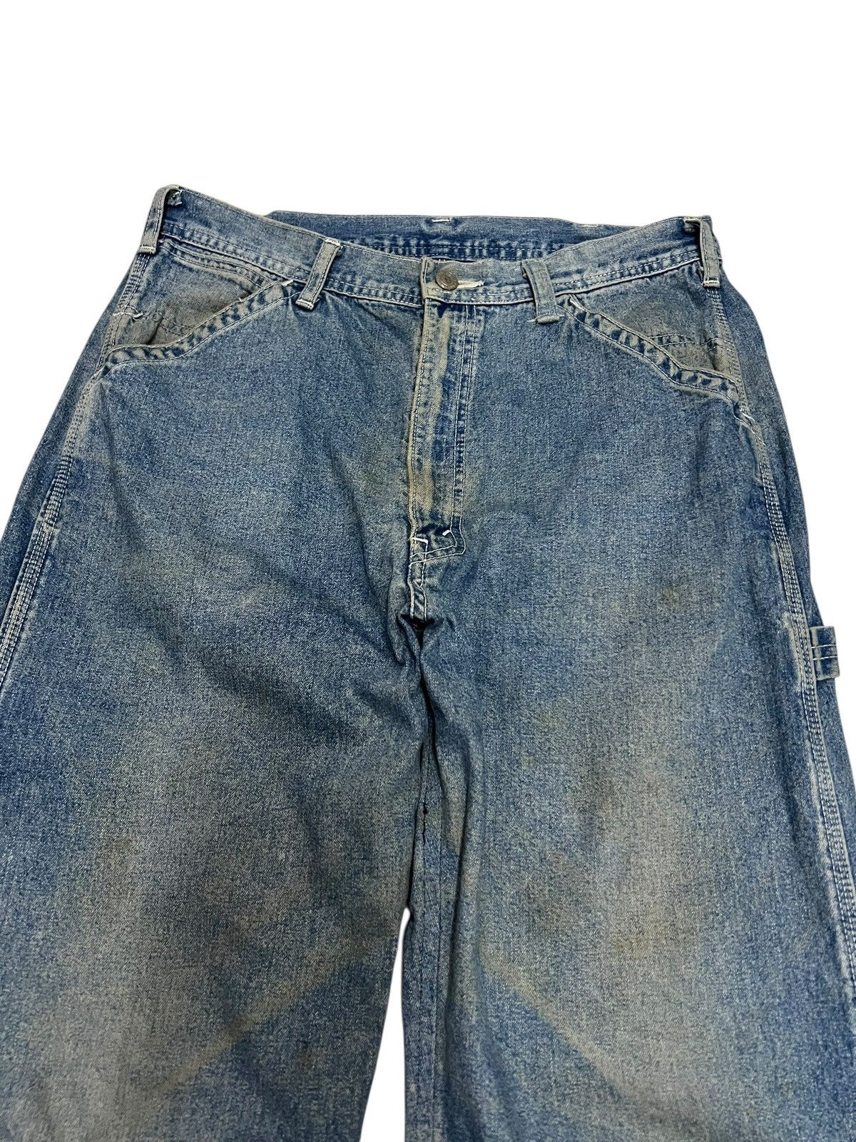 Japanese Brand Vintage Japanese Brand GL Heart Carpentar Mud Wash Jean Size US 31 - 3 Thumbnail