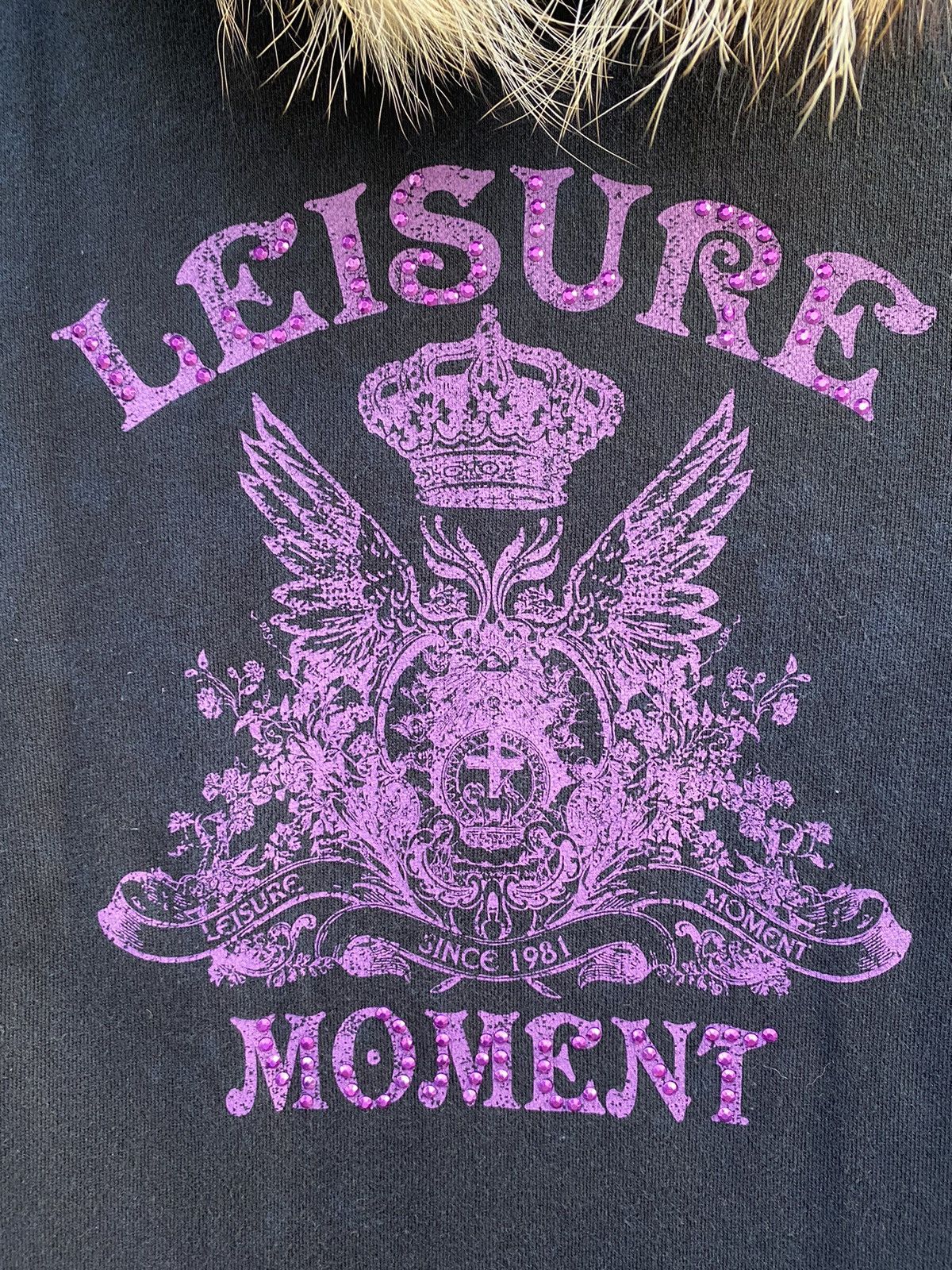 Japanese Brand Baleno Leisure Moment Japanese Fur Hoodie Style Crown Poem Size M / US 6-8 / IT 42-44 - 7 Thumbnail
