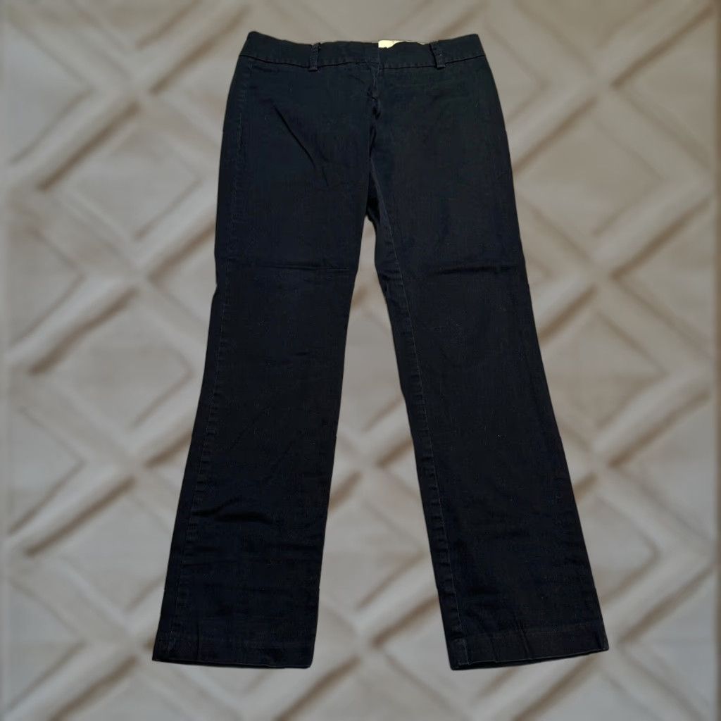 Vintage GAIA Dress Pants Womens Medium Black Mid Rise Straight Leg Cotton Spandex 30x29 Casual Workwear 90s? No, but not 90s. Size 32" / US 10 / IT 46 - 1 Thumbnail