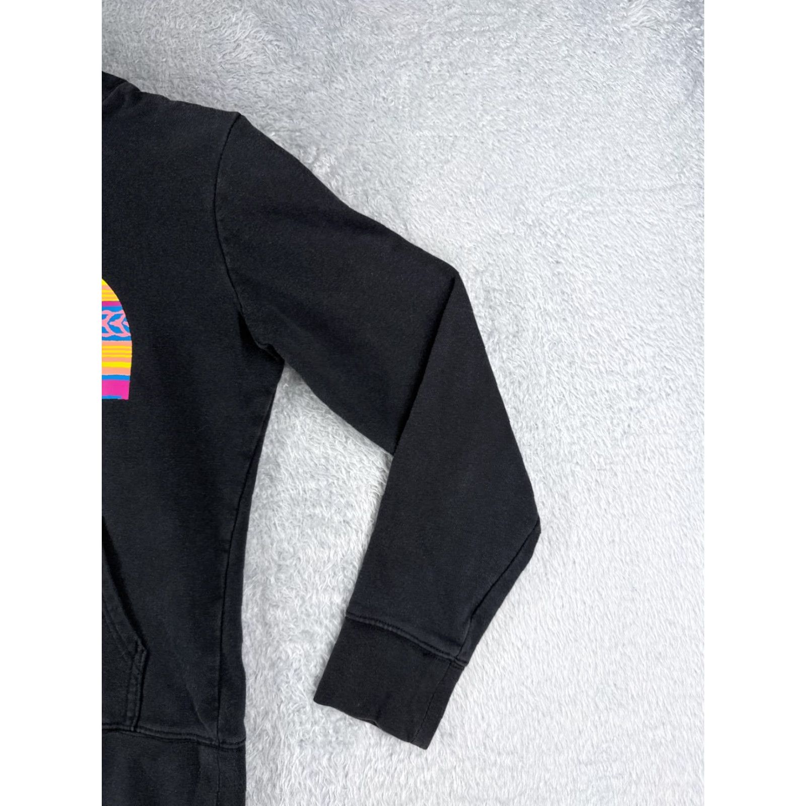 The North Face The North Face Hoodie Womens Small Black Pink Pullover Cotton Blend Logo Pocket Crew Neck Performance/Activewear - White? Size S / US 4 / IT 40 - 2 Thumbnail
