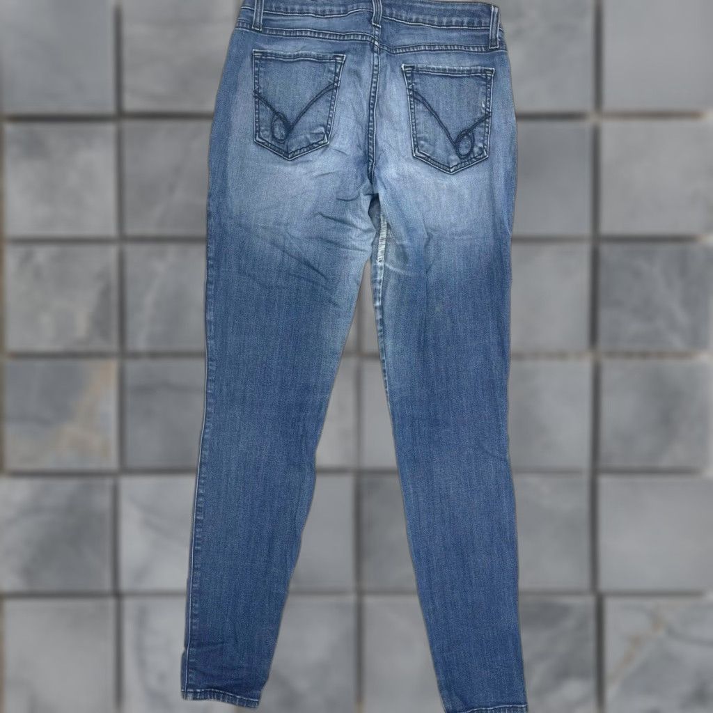 Bebe Bebe Skinny Jeans Womens Size 29 Dark Blue Denim Mid Rise United States 5-Pocket Design Belt Loops Regular Fit Vintage No N/A Size 29" - 1 Thumbnail