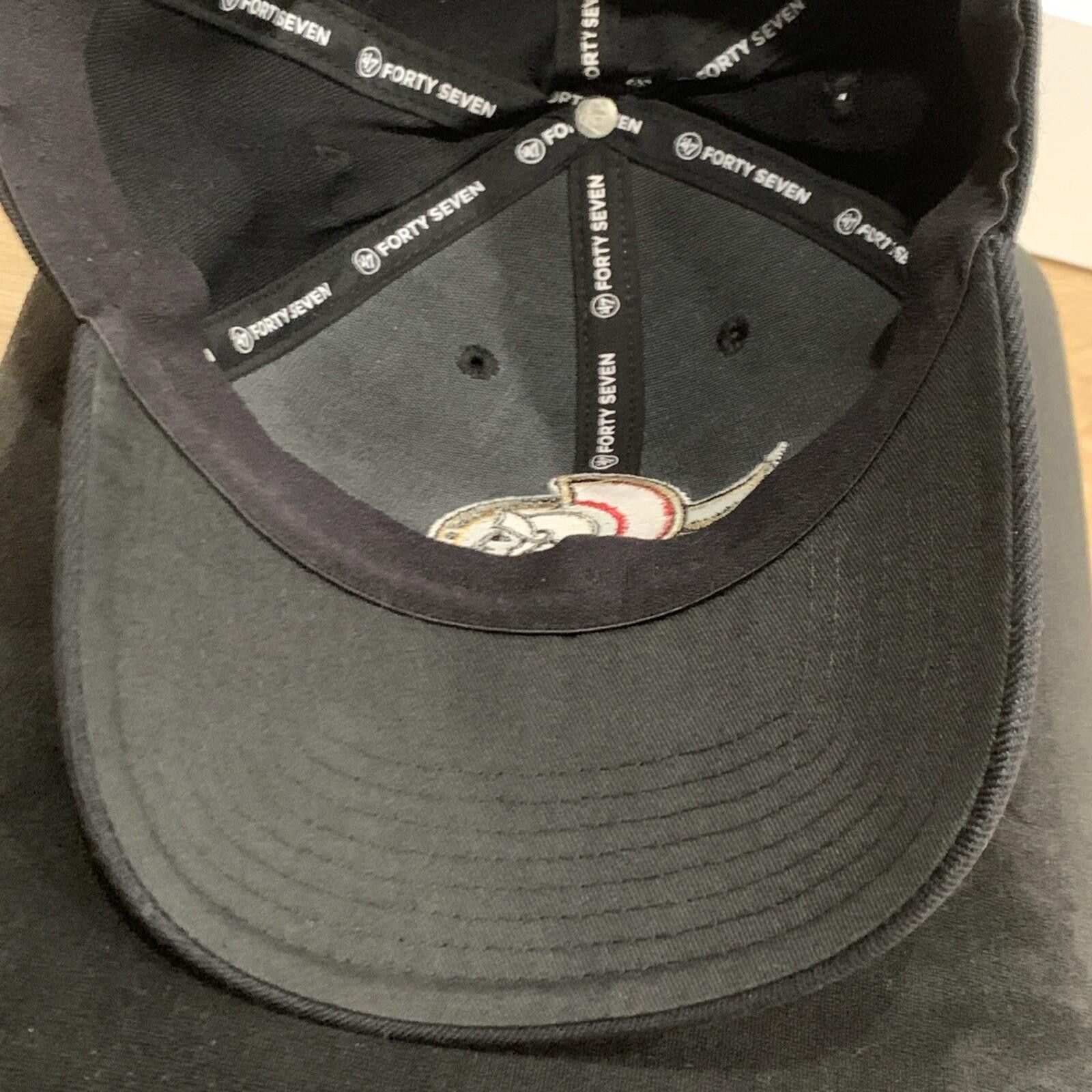 47 Brand '47 Brand Ottawa Senators Baseball Cap Strapback Black Size ONE SIZE - 8 Thumbnail