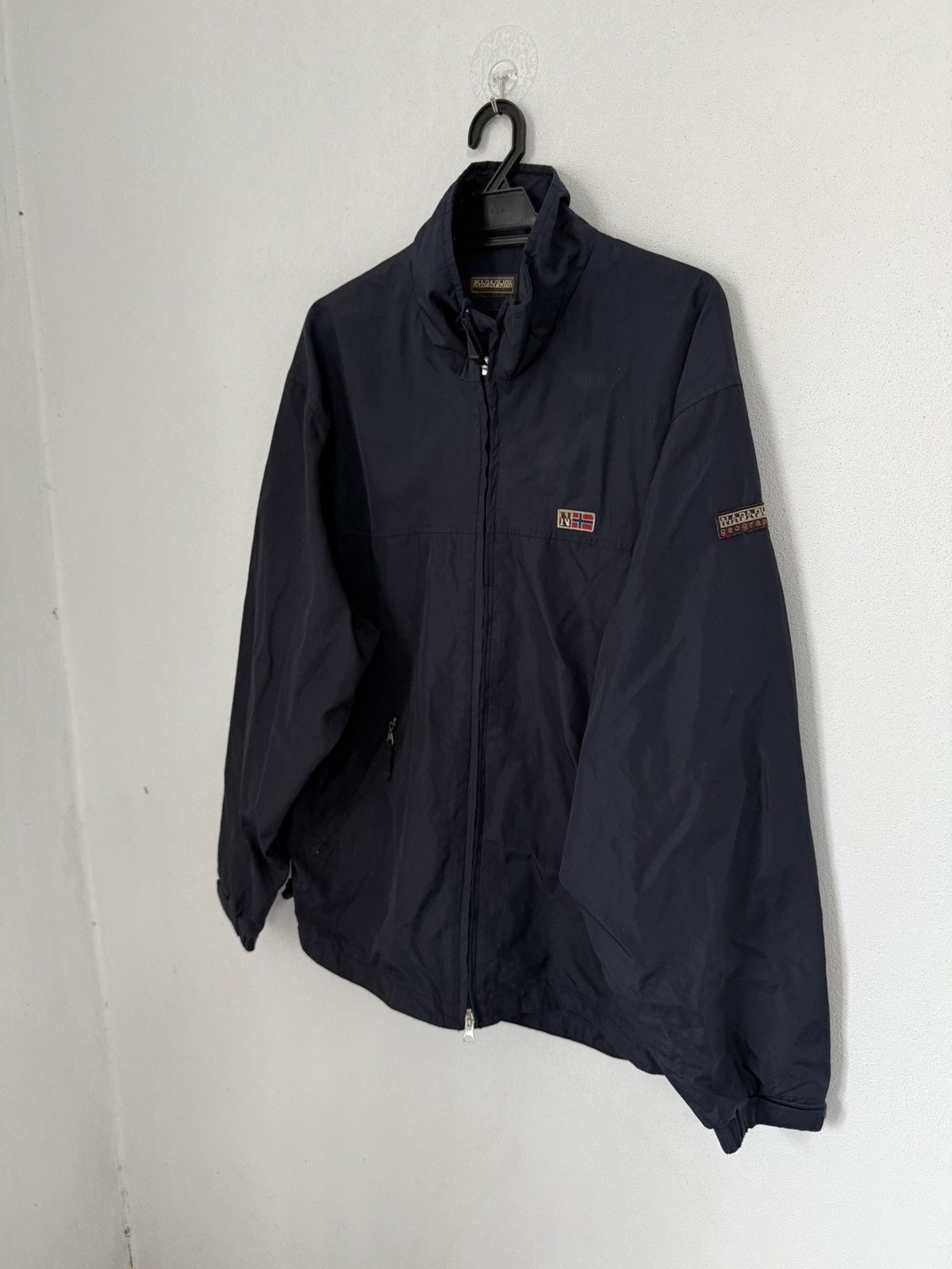 Martine Rose × Napapijri NAPAJIRI GEOGRAPHIC NAVY BLUE ZIPPER JACKET NYLON Size US L / EU 52-54 / 3 - 2 Thumbnail
