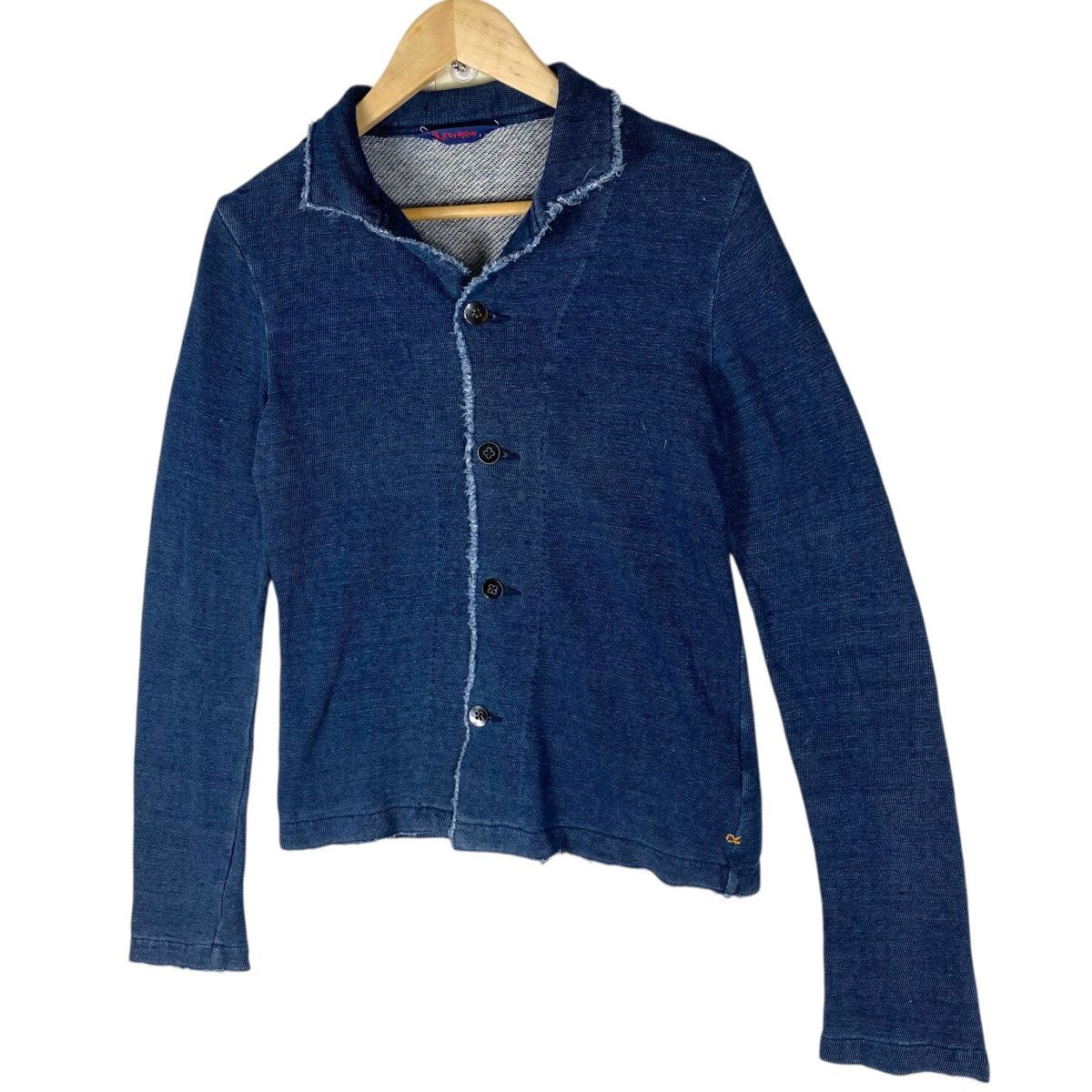 45rpm 💥45RPM DYED INDIGO BUTTON CARDIGAN Size M / US 6-8 / IT 42-44 - 2 Thumbnail