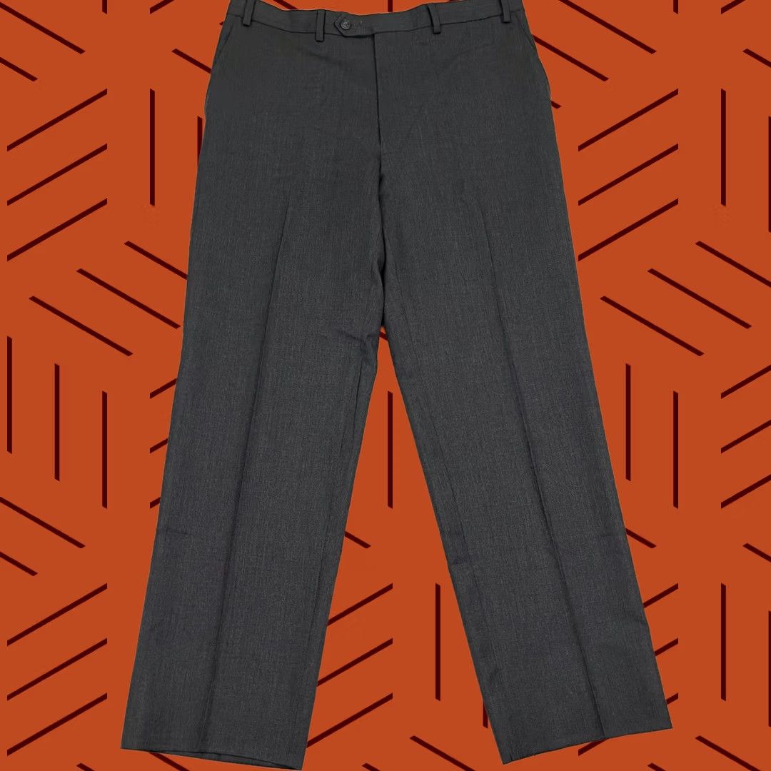 Ralph Lauren Lauren Ralph Lauren Pants Mens 36 x 30 Gray Wool Pleated Trousers Slacks Career Dress Pants Regular 36 Gray Wool Preppy Classic Outdoor Mens Size US 36 / EU 52 - 1 Thumbnail