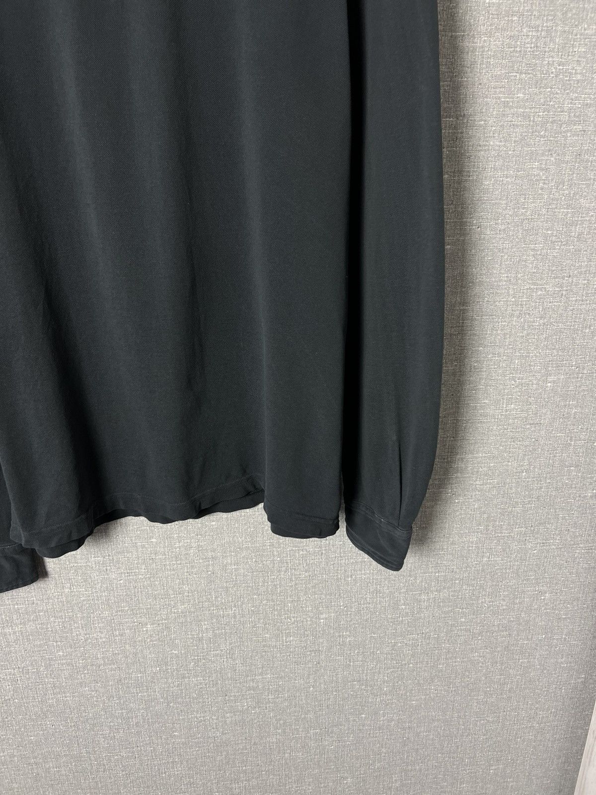 Fedeli Fedeli Dark Grey Luxury Long Sleeve Polo Shirt Size US L / EU 52-54 / 3 - 6 Thumbnail