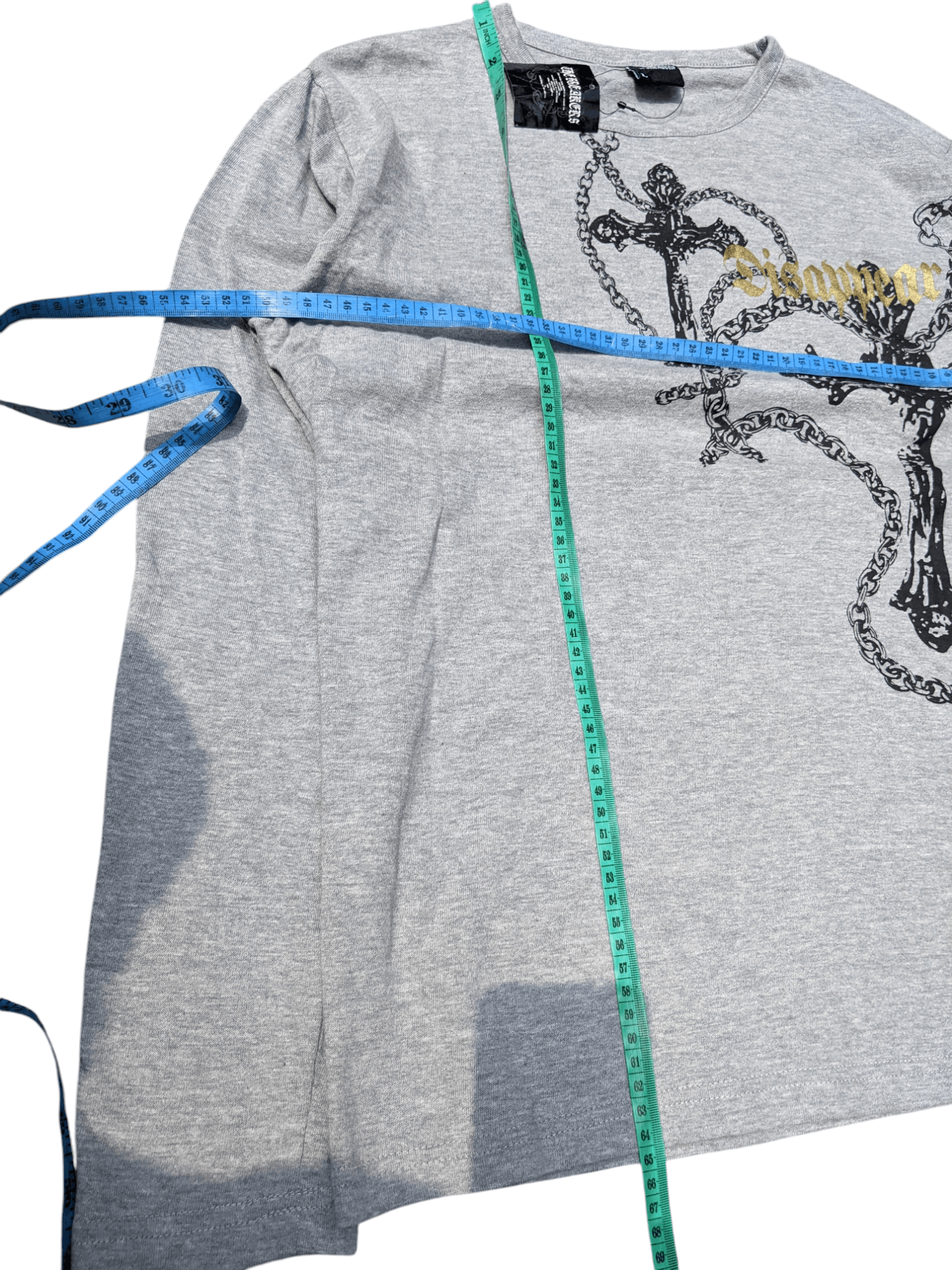 Japanese Brand The Breakers Chain Cross Poem Long Sleeve t-shirt Size US L / EU 52-54 / 3 - 9 Thumbnail