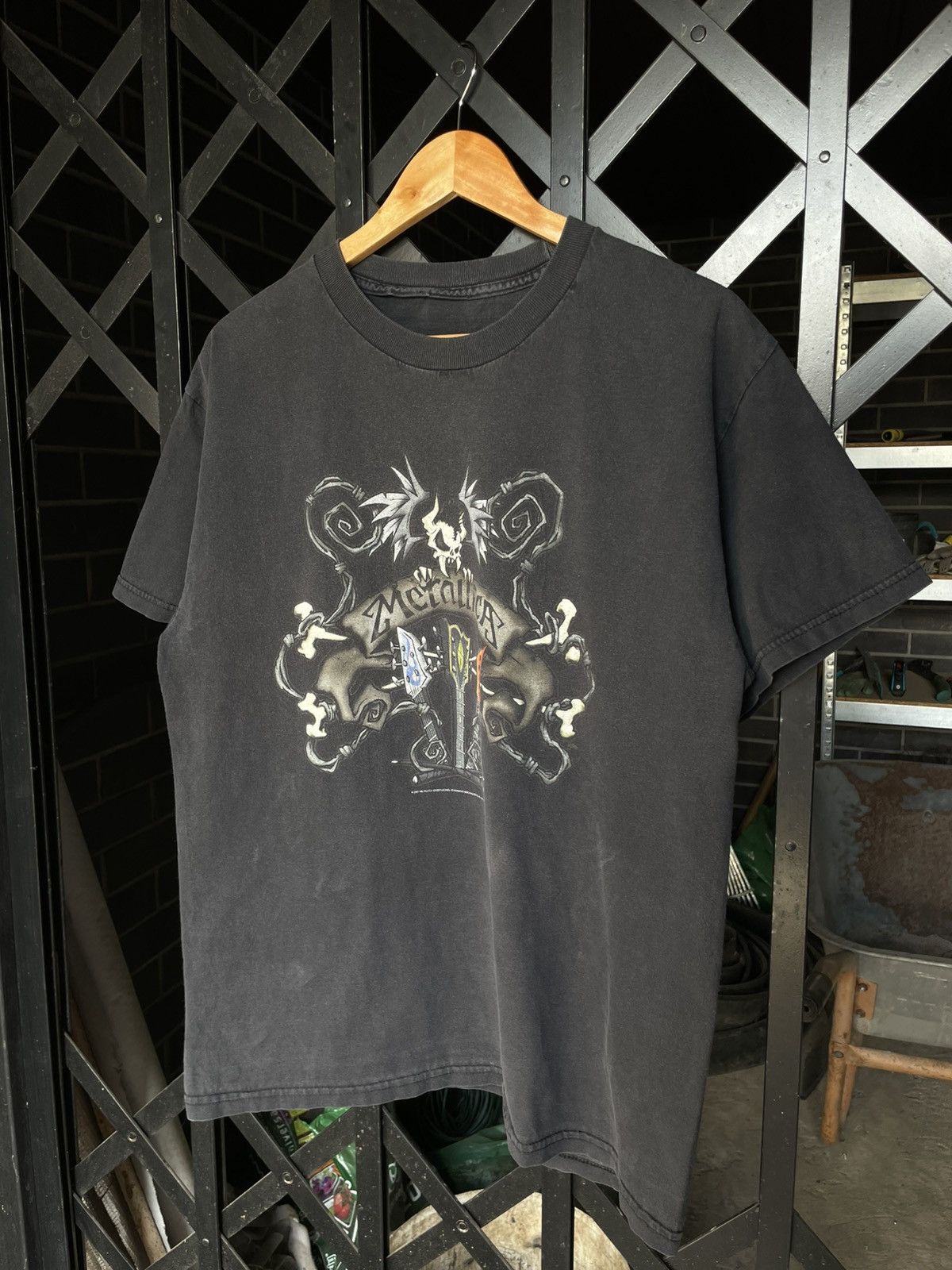 Band Tees × Metallica × Vintage Vintage 00s Metallica Washed Faded T-shirt Y2K Size US M / EU 48-50 / 2 - 1 Thumbnail