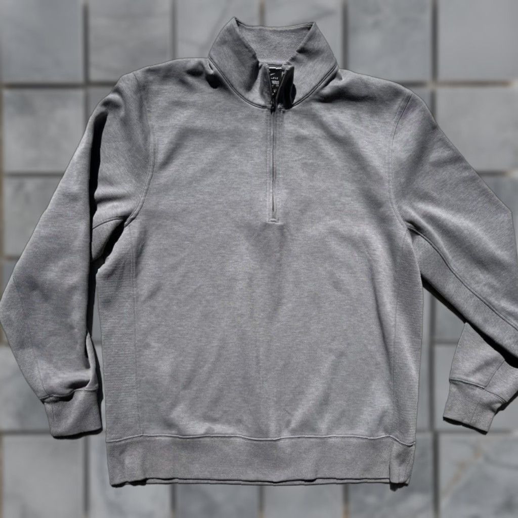 Nike Nike Sweatshirt Gray Pullover Solid L Zip 1/2 All Seasons Casual Men's Long Sleeve Logo Modern 90s City Athletic Active Gym Run Size US L / EU 52-54 / 3 - 1 Thumbnail