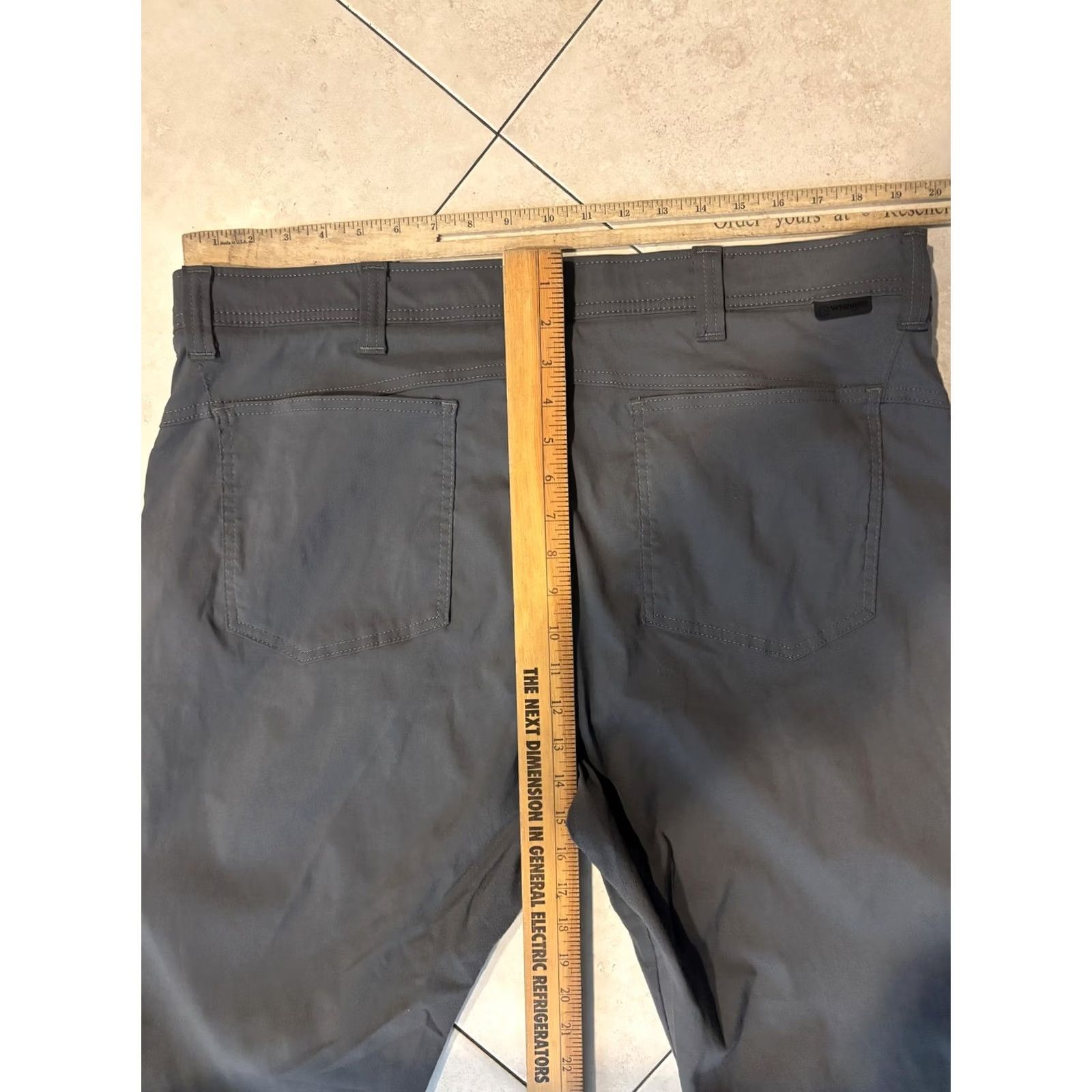 Wrangler Wrangler ATG All Terrain Gear Pants Mens 40x31 Gray Outdoor Hiking Lightweight Chino Regular Pocket Logo Casual Travel Workwear Mens Size US 38 / EU 54 - 7 Thumbnail