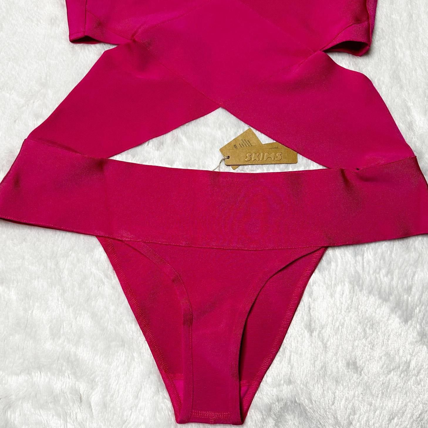 NWT Skims Knit Swim Monokini in Magenta Women’s 3X
