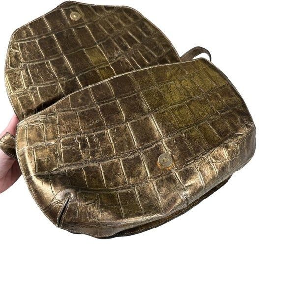 Designer × Vintage Carlos Falchi Exotic Genuine Alligator Crocodile Handmade Sh Size ONE SIZE - 2 Thumbnail