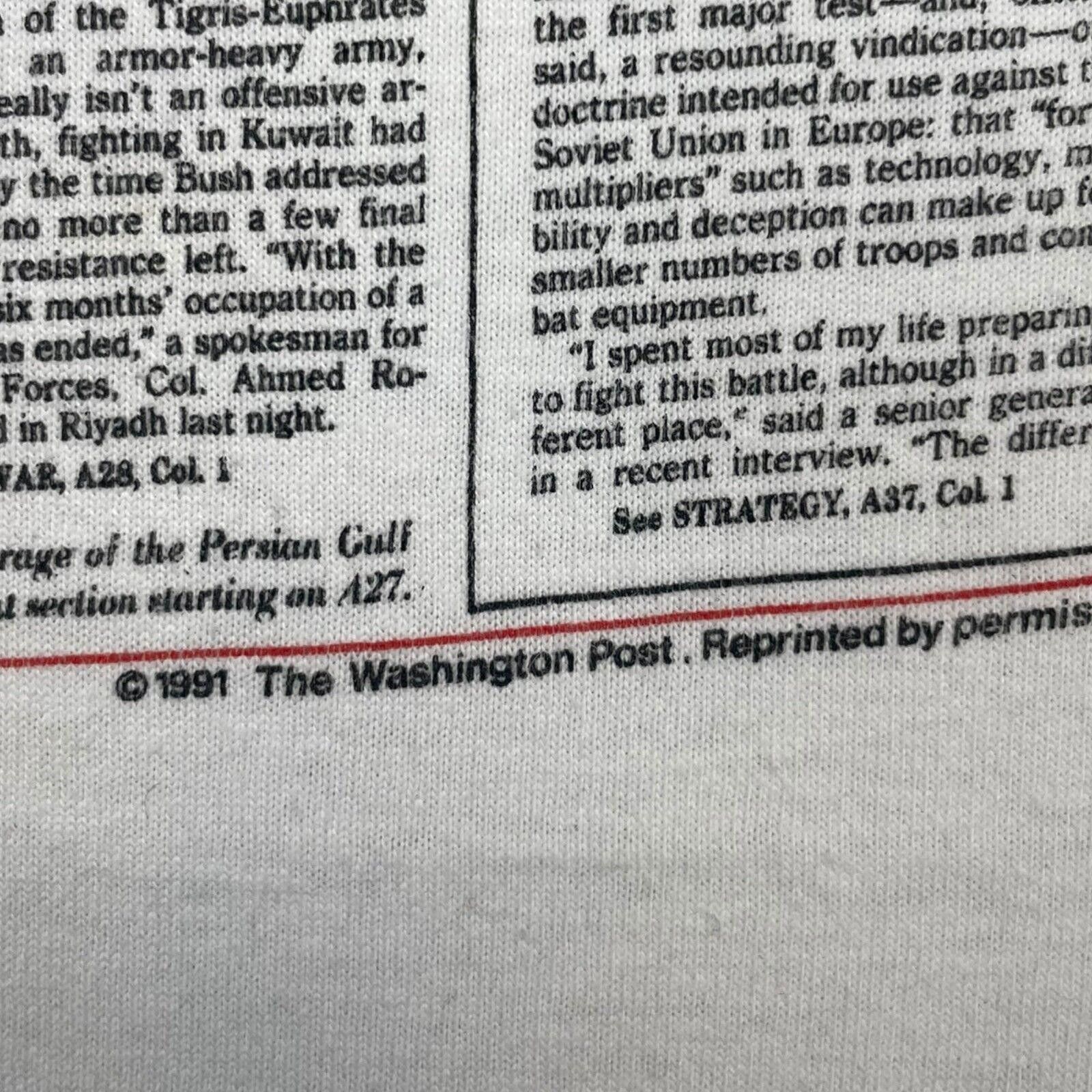 Other 1991 President Bush Washington Post Tee Size US L / EU 52-54 / 3 - 4 Thumbnail