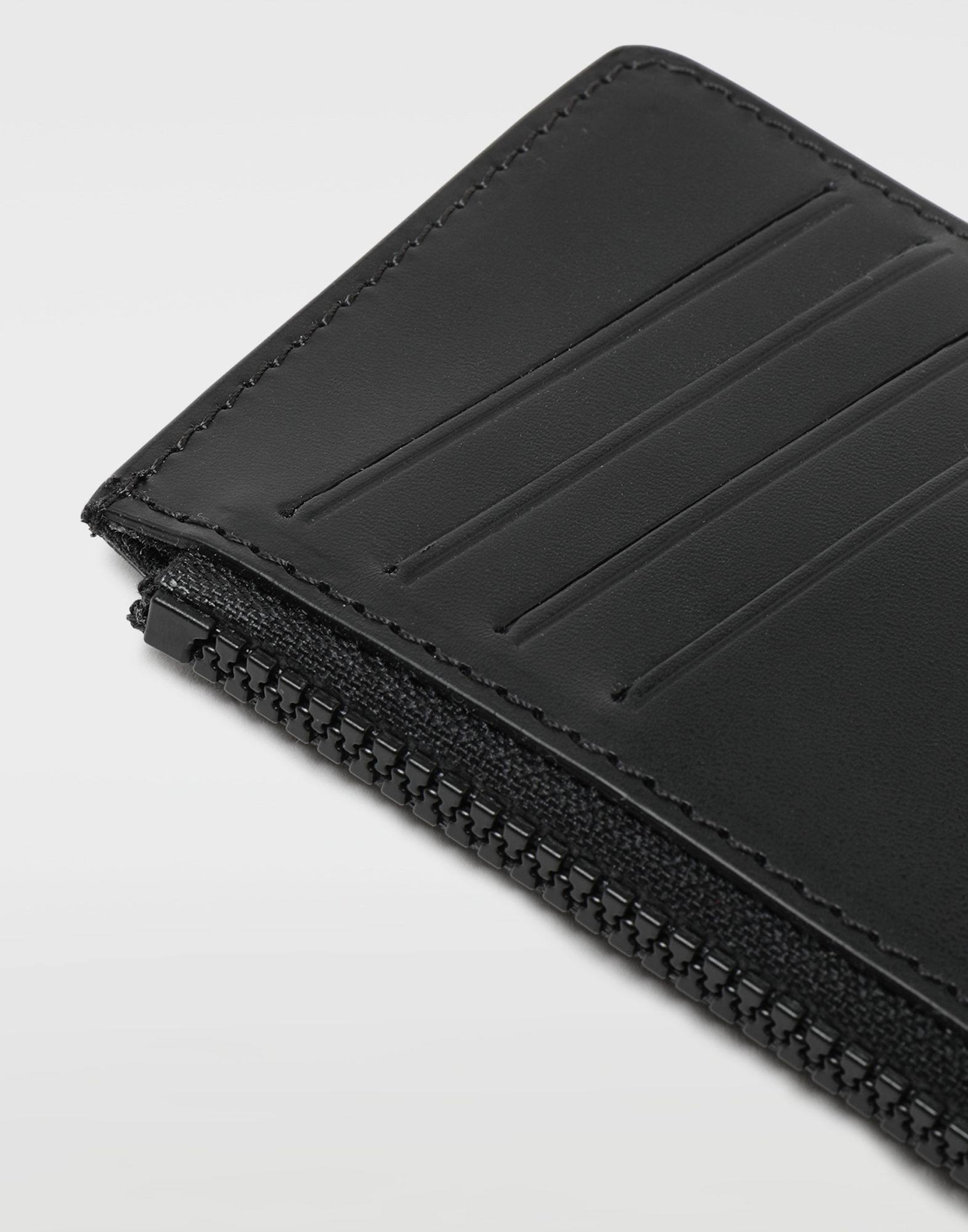 Maison Margiela Margiela Rectangular Zip Wallet - Black Calf Leather Size ONE SIZE - 17 Thumbnail