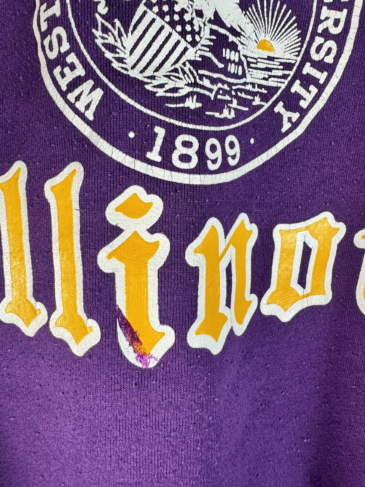 Vintage Vintage University of Illinois Fighting Illini Sweatshirt Size US XL / EU 56 / 4 - 4 Thumbnail