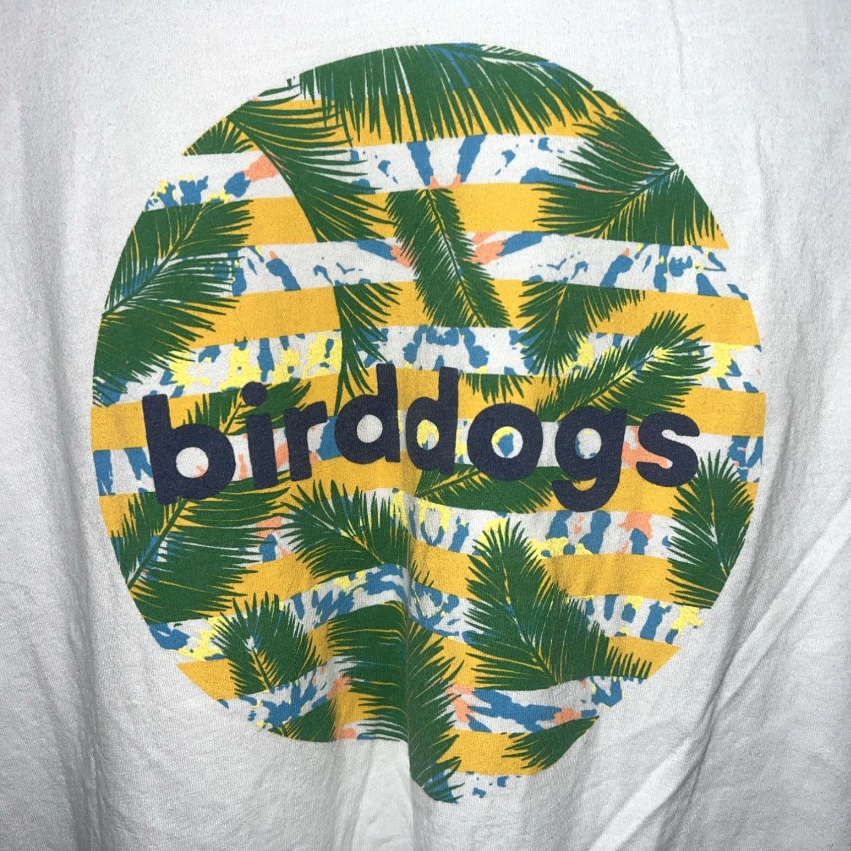 Vintage Bird Dogs T-Shirt Adult Large White Graphic Bird Mens Size US L / EU 52-54 / 3 - 5 Thumbnail