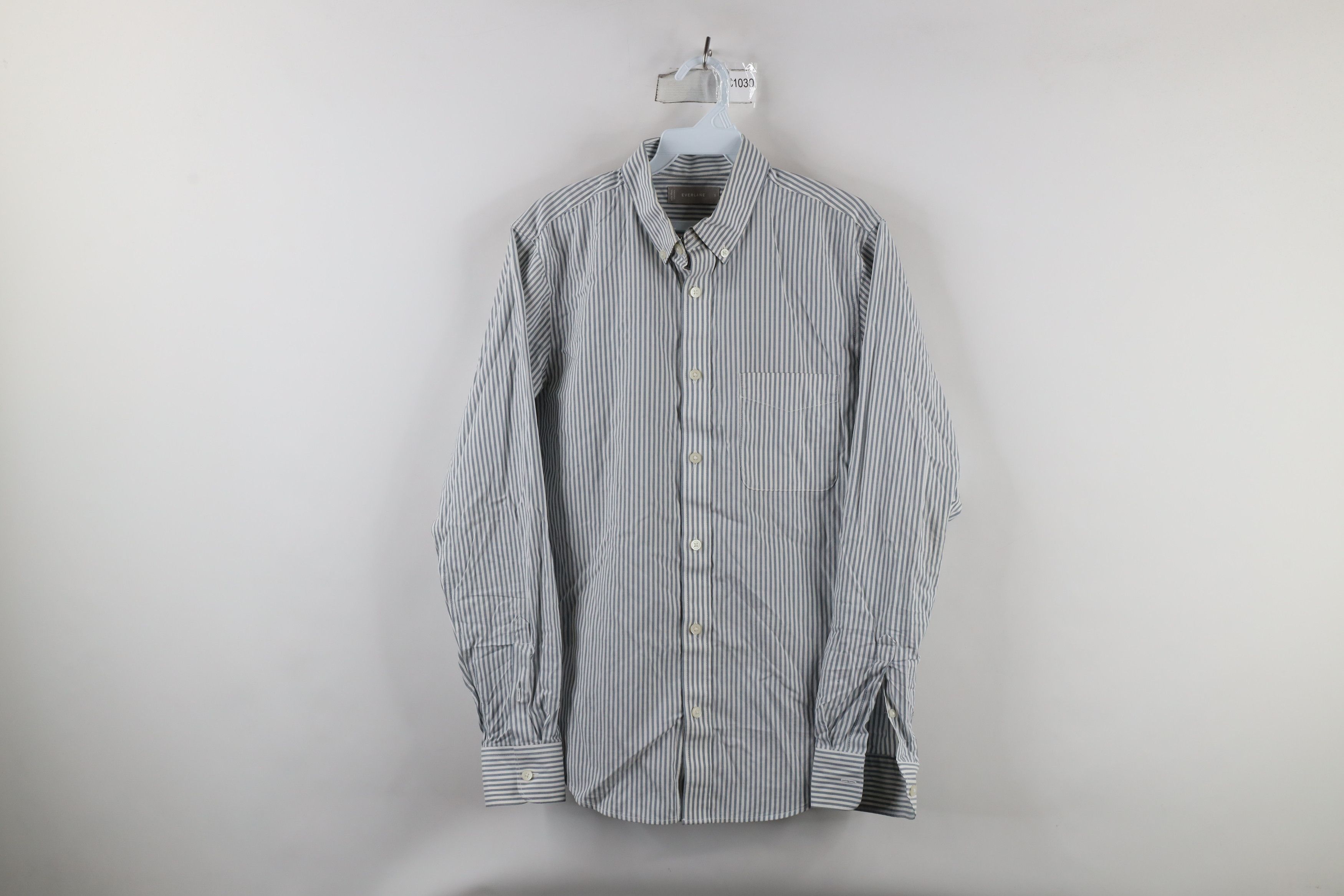 Everlane × Vintage Everlane Collared Oxford Button Down Shirt Cotton Gray Size US S / EU 44-46 / 1 - 1 Thumbnail