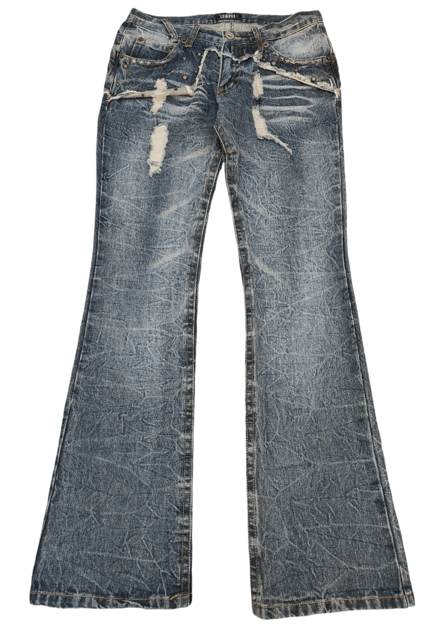 LOWBOX Japanese Lowbox Lowrise Flare Denim Size US 30 / EU 46 - 1 Thumbnail