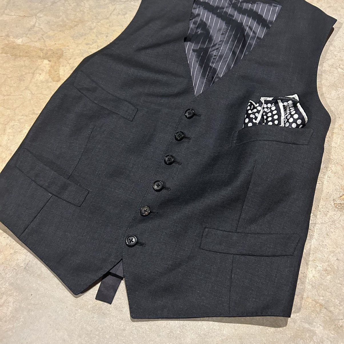 Tom Ford 100% Wool Waist Coat Vest with Silk Hankerchief