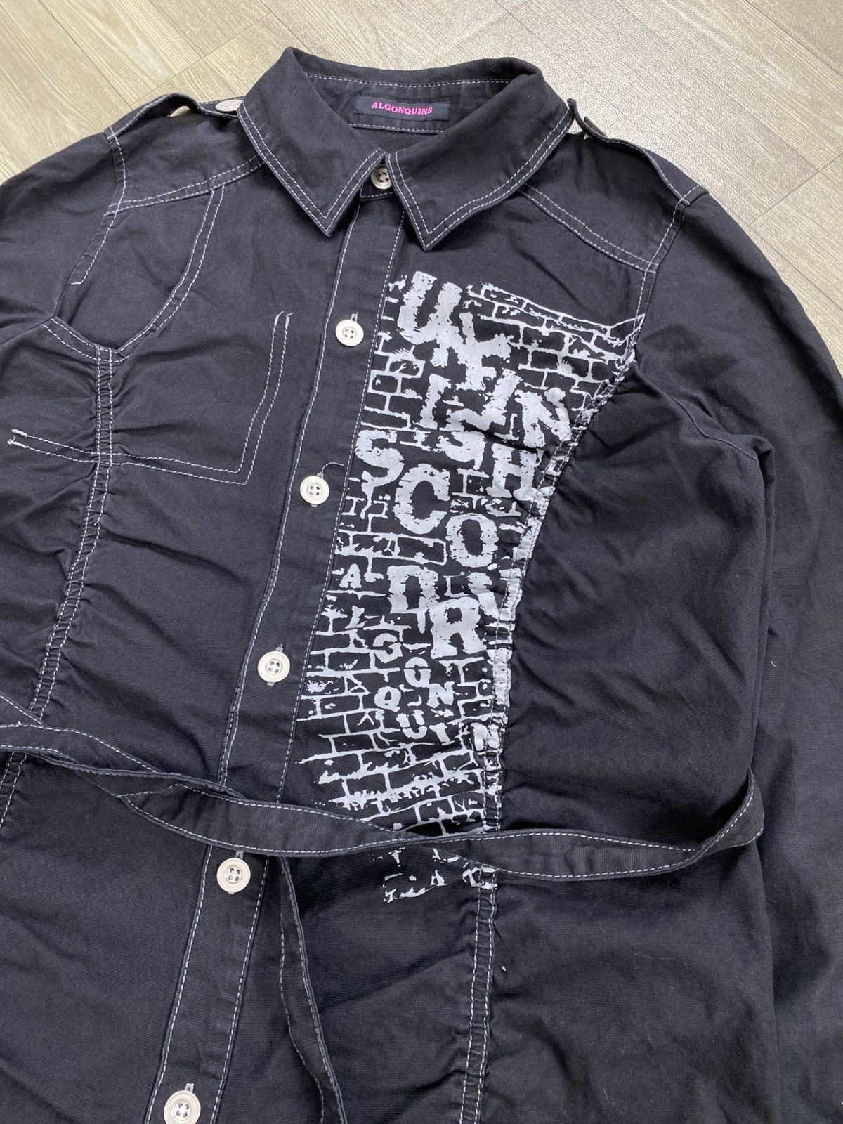 If Six Was Nine Algonquins Bondage Punk LGB Style Button Up Coat Jacket Size US L / EU 52-54 / 3 - 3 Thumbnail