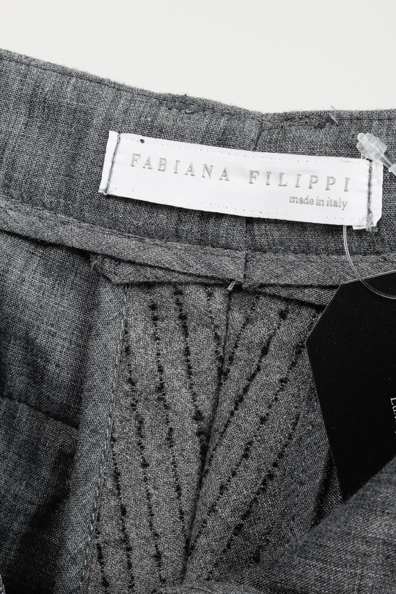 Fabiana Filippi Fabiana Filippi Grey Pin Striped Wool Pants Size 30" / US 8 / IT 44 - 9 Thumbnail