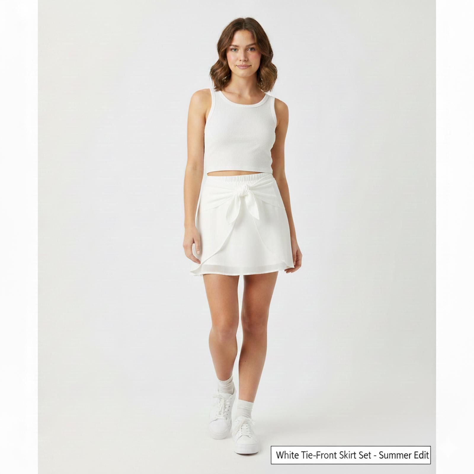 Lululemon Summer LuLu White Tie-Front Wrap Dress Size S / US 4 / IT 40 - 1 Thumbnail