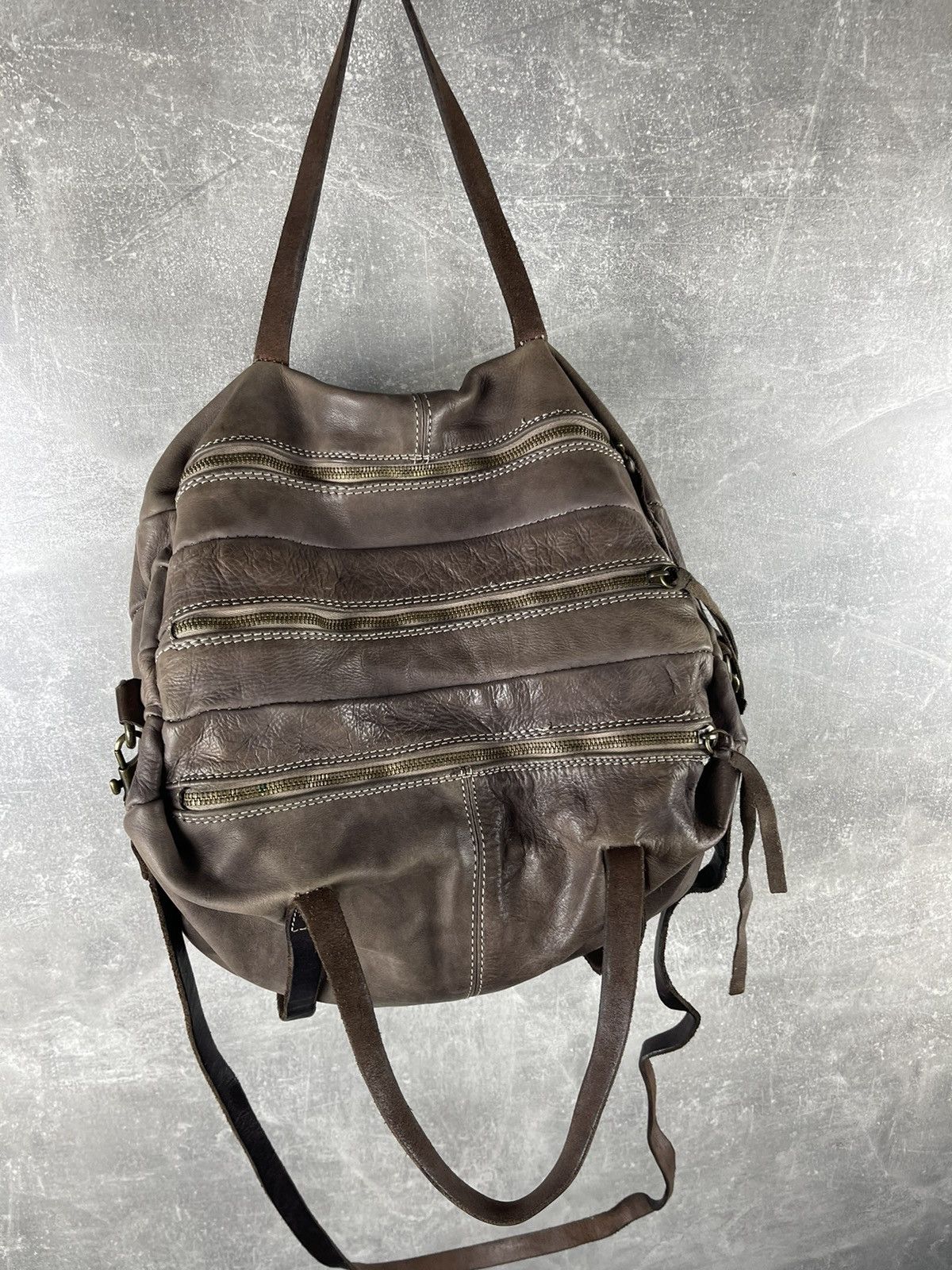 Genuine Leather Officine 11 Artisanal Handcraft Leather Shoulder Bag Size ONE SIZE - 10 Thumbnail