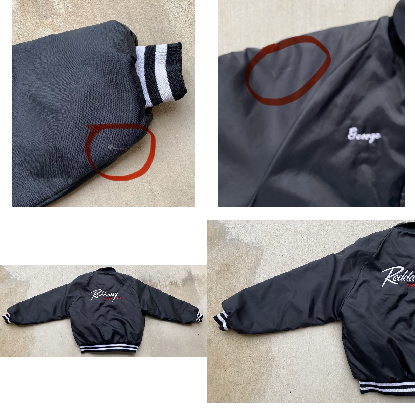 Dunbrooke VINTAGE Pla-Jac Dunbrooke Reddaway Truck Line Bomber Varsity Jacket Black XL Mens Size US XL / EU 56 / 4 - 9 Thumbnail