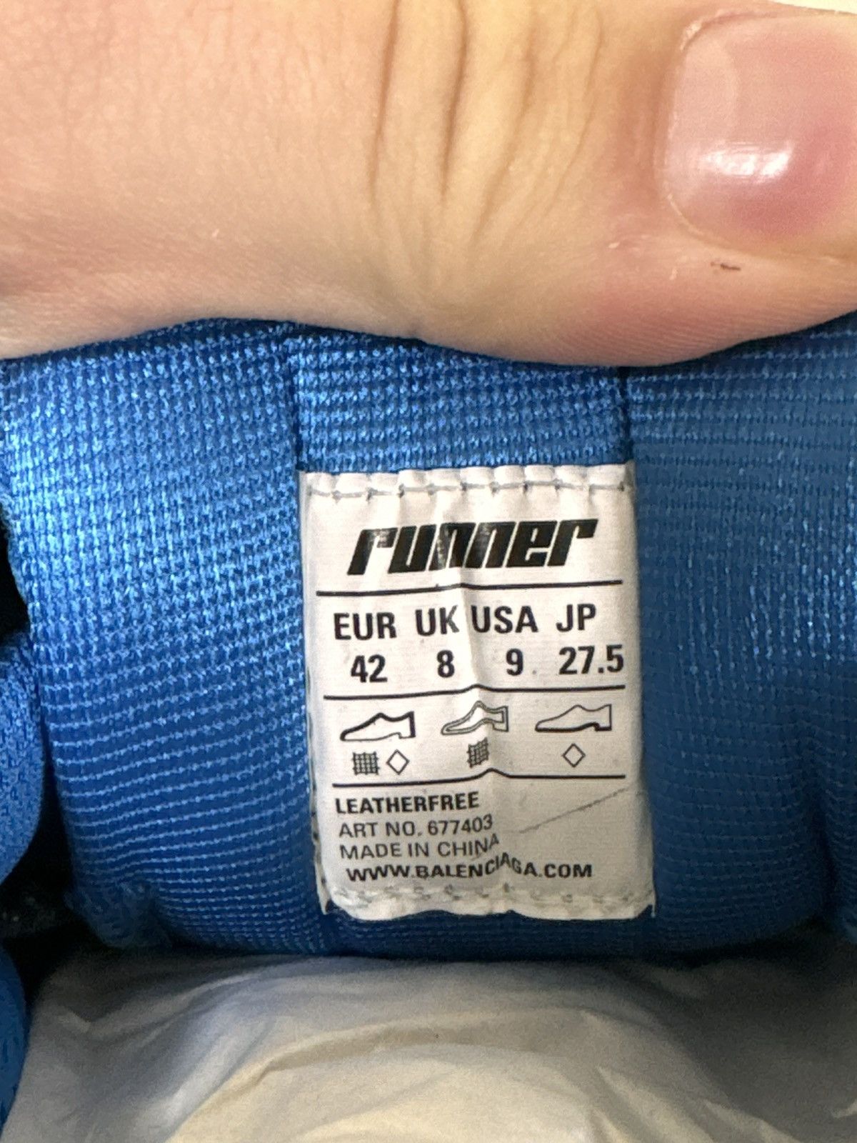 Balenciaga Balenciaga Blue and Orange Runner 42 Size US 9 / EU 42 - 8 Thumbnail