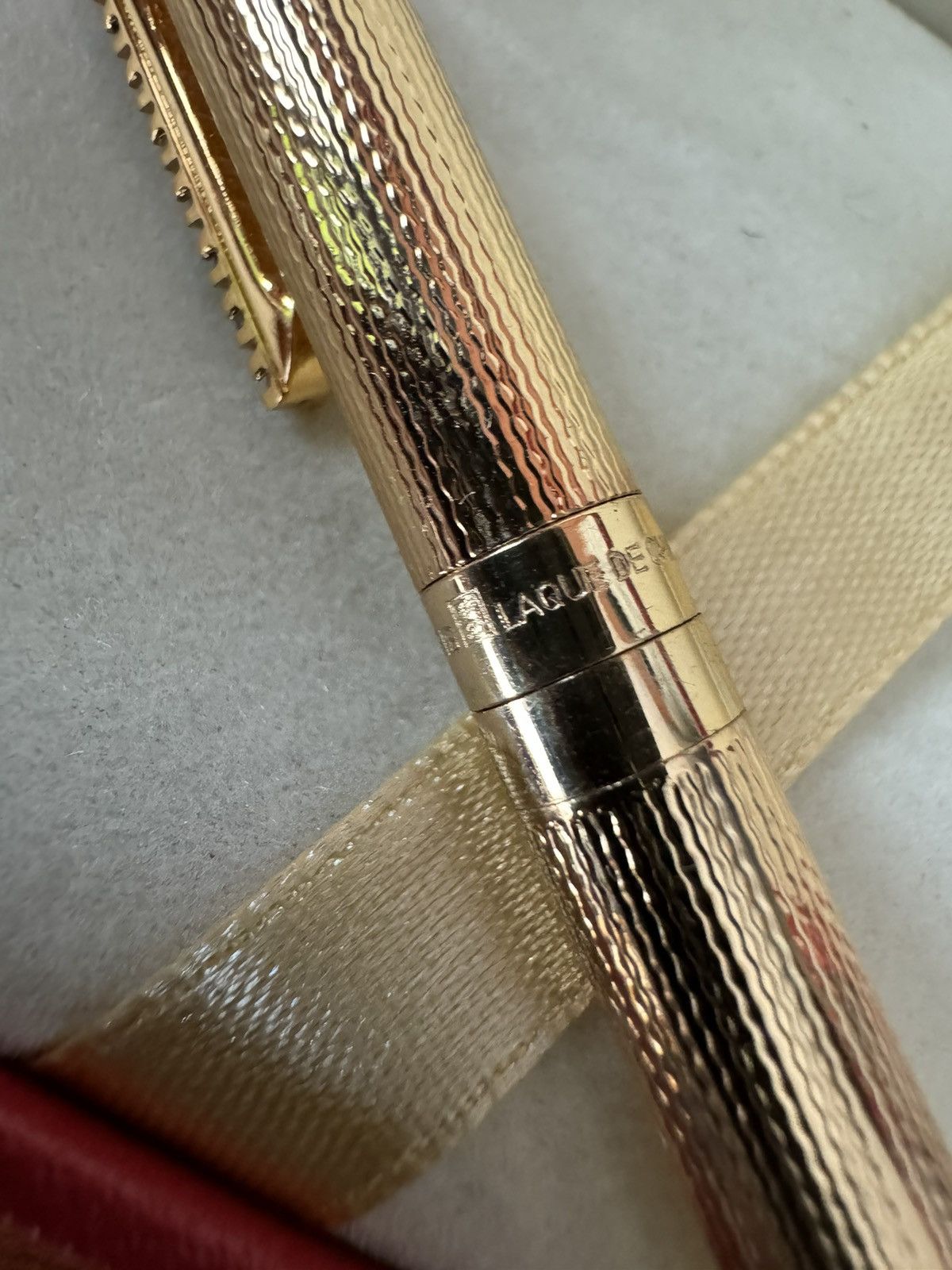 S.T. Dupont S.T DUPONT LAQUE DE CHINE GOLD DIAMOND SAPPHIRE ROLLERPEN Size ONE SIZE - 11 Thumbnail