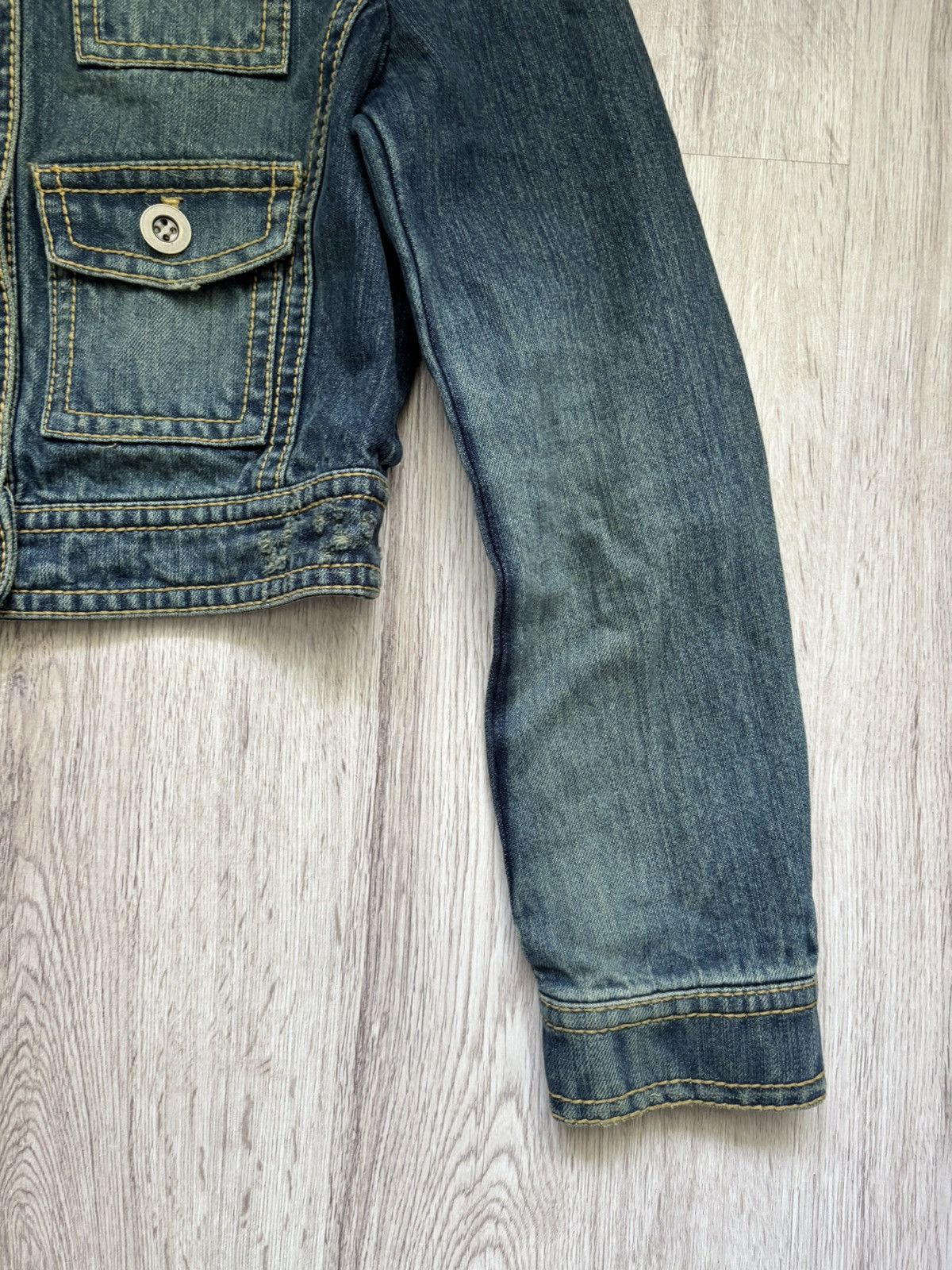 Other MK KLEIN+ Cropped Denim Jacket Size XS / US 0-2 / IT 36-38 - 3 Thumbnail