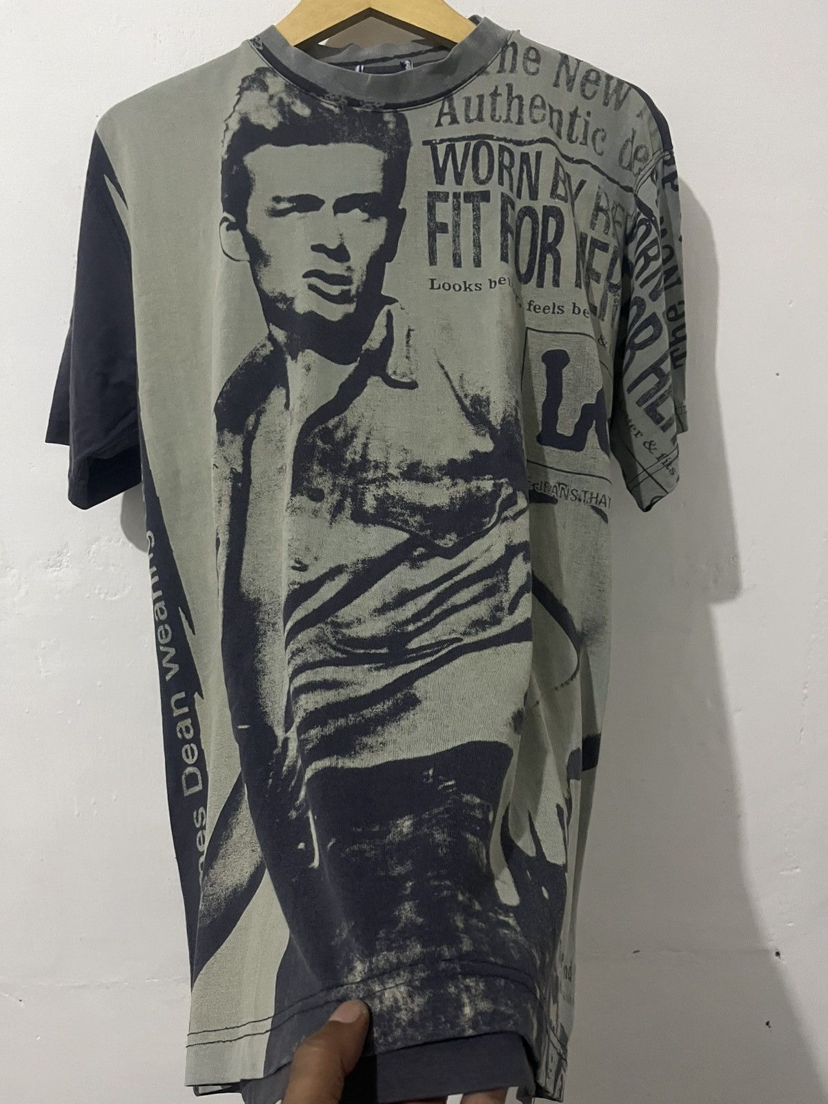 Lee × Vintage James Dean Lee Jeans Vintage 90s Shirt XL Size US XL / EU 56 / 4 - 3 Thumbnail