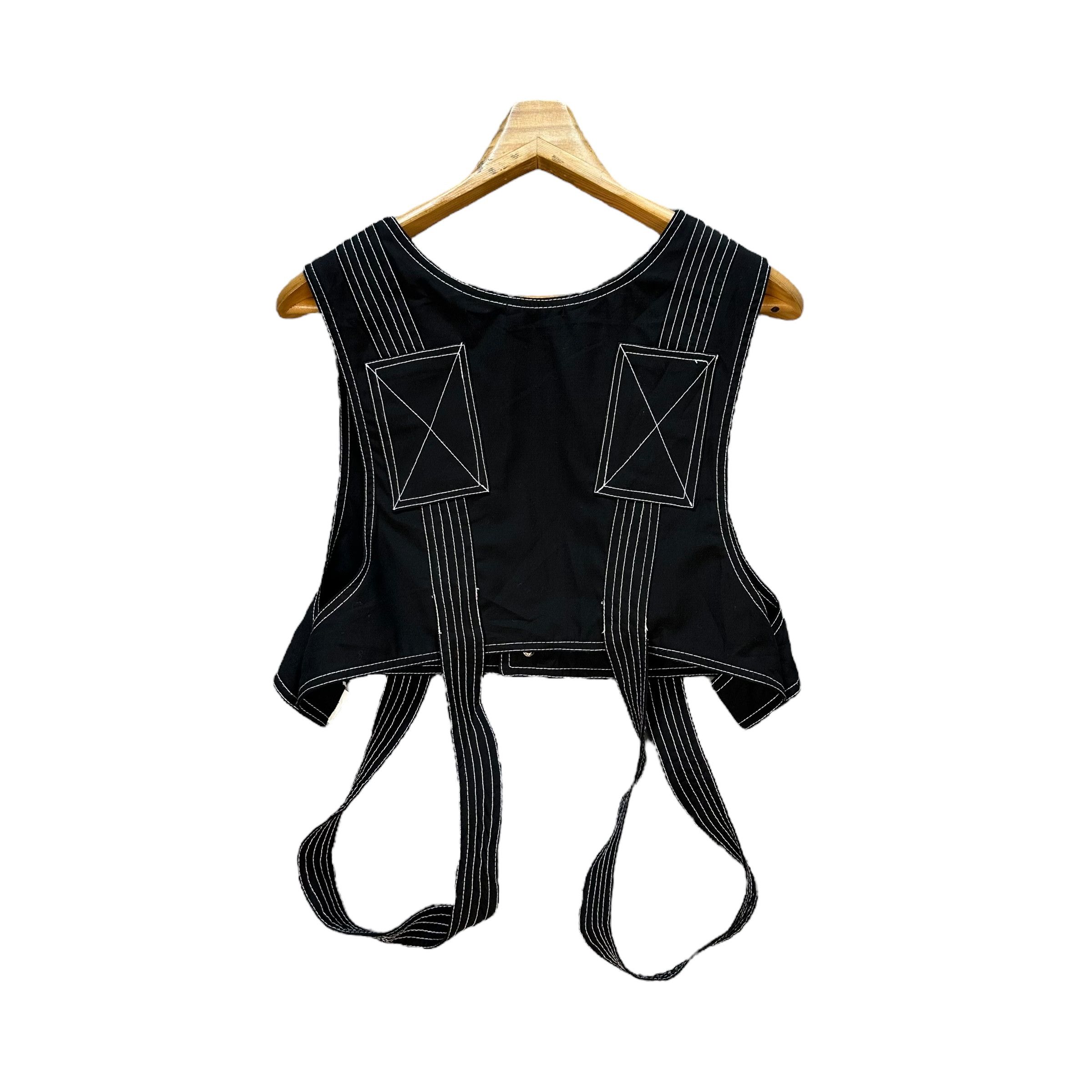 Japanese Brand NOTABLE Functional Cargo-Style Vest Workwear #A77-1876 Size US M / EU 48-50 / 2 - 10 Thumbnail