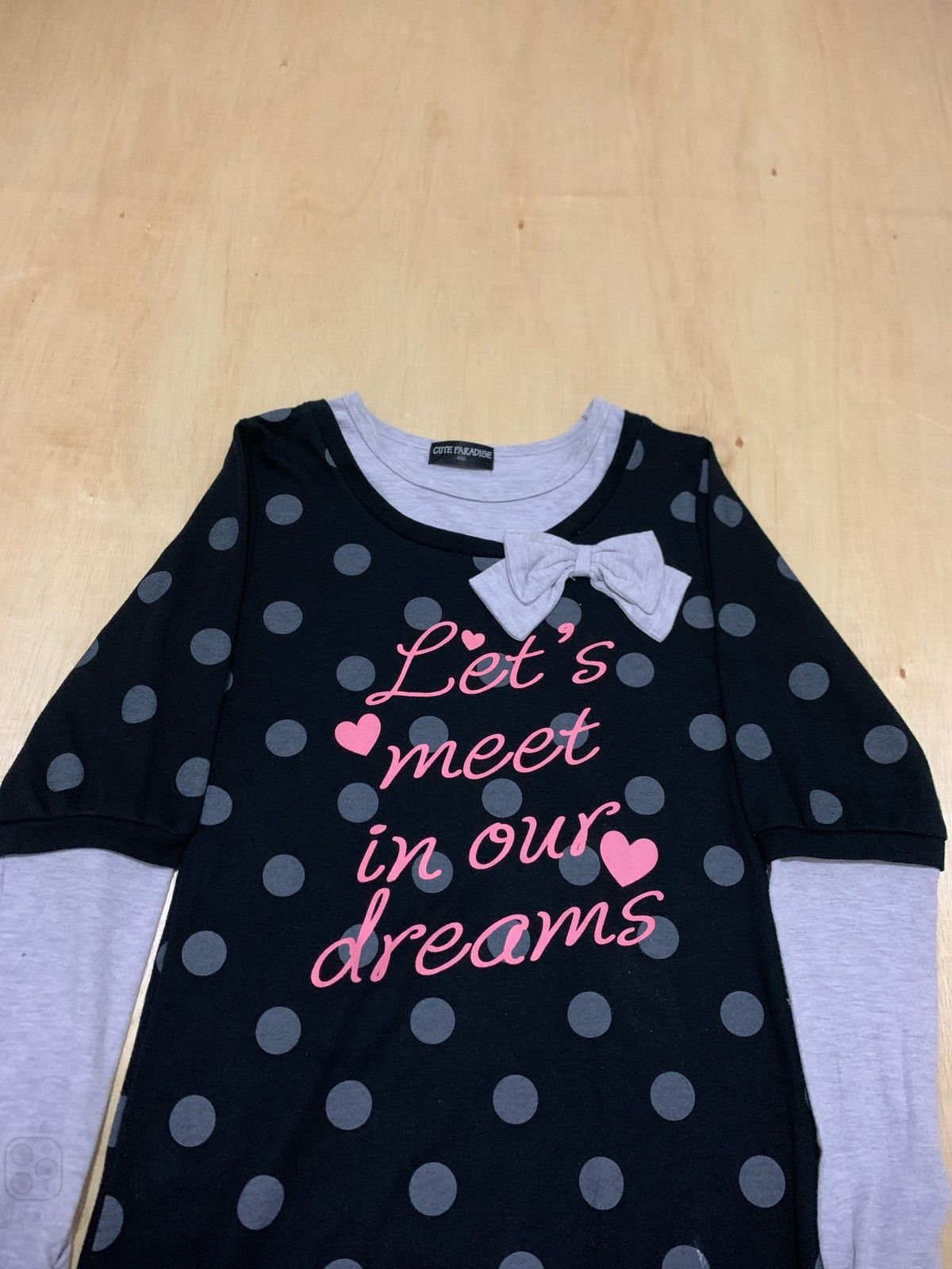 Hysteric Glamour × If Six Was Nine × Japanese Brand Y2k Cute Paradise Polkadot Sweatshirt Size ONE SIZE - 2 Thumbnail