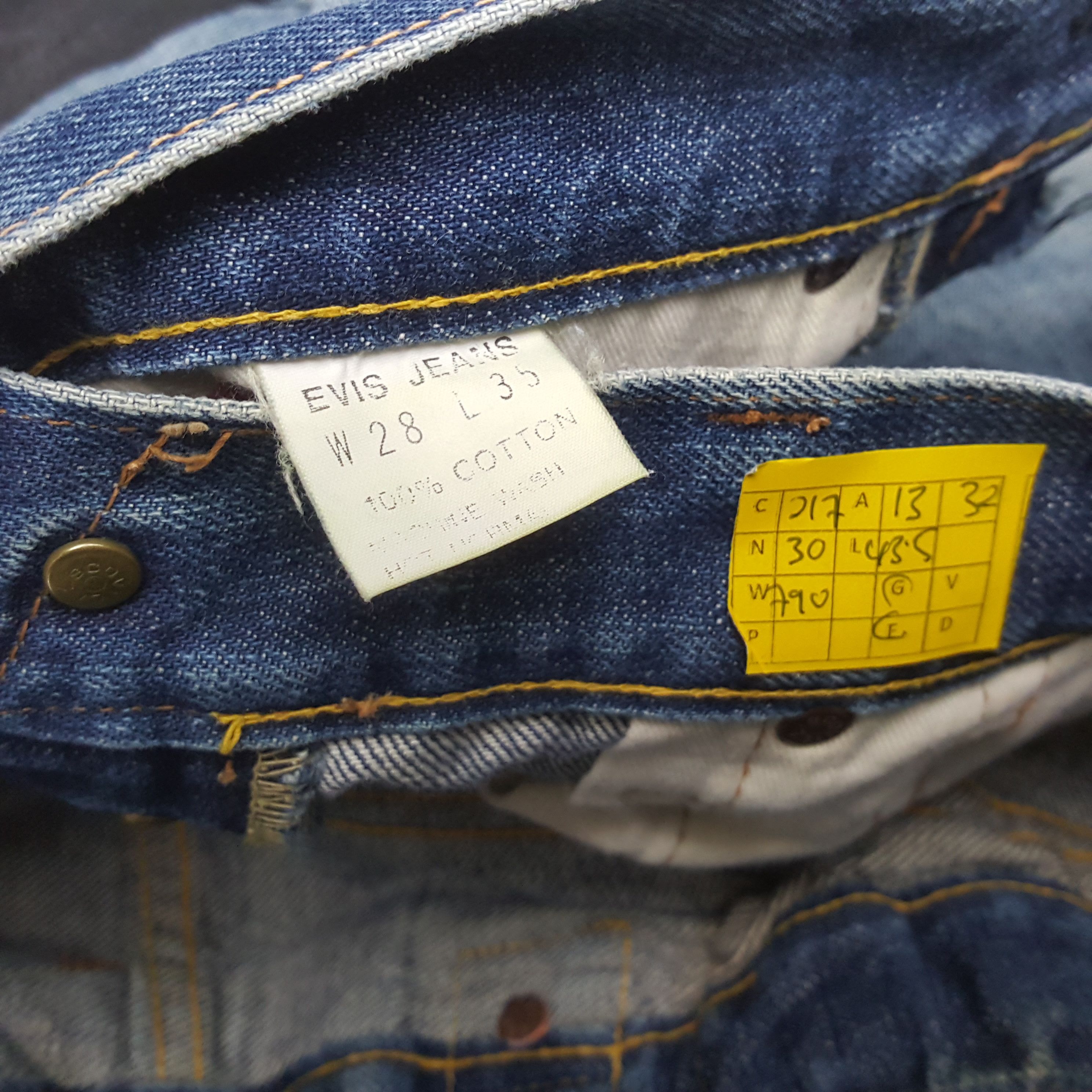 Evisu × Japanese Brand × Vintage Vintage EVIS Japanese Brand Daicock Custom Style Jeans Size US 26 / EU 42 - 14 Thumbnail