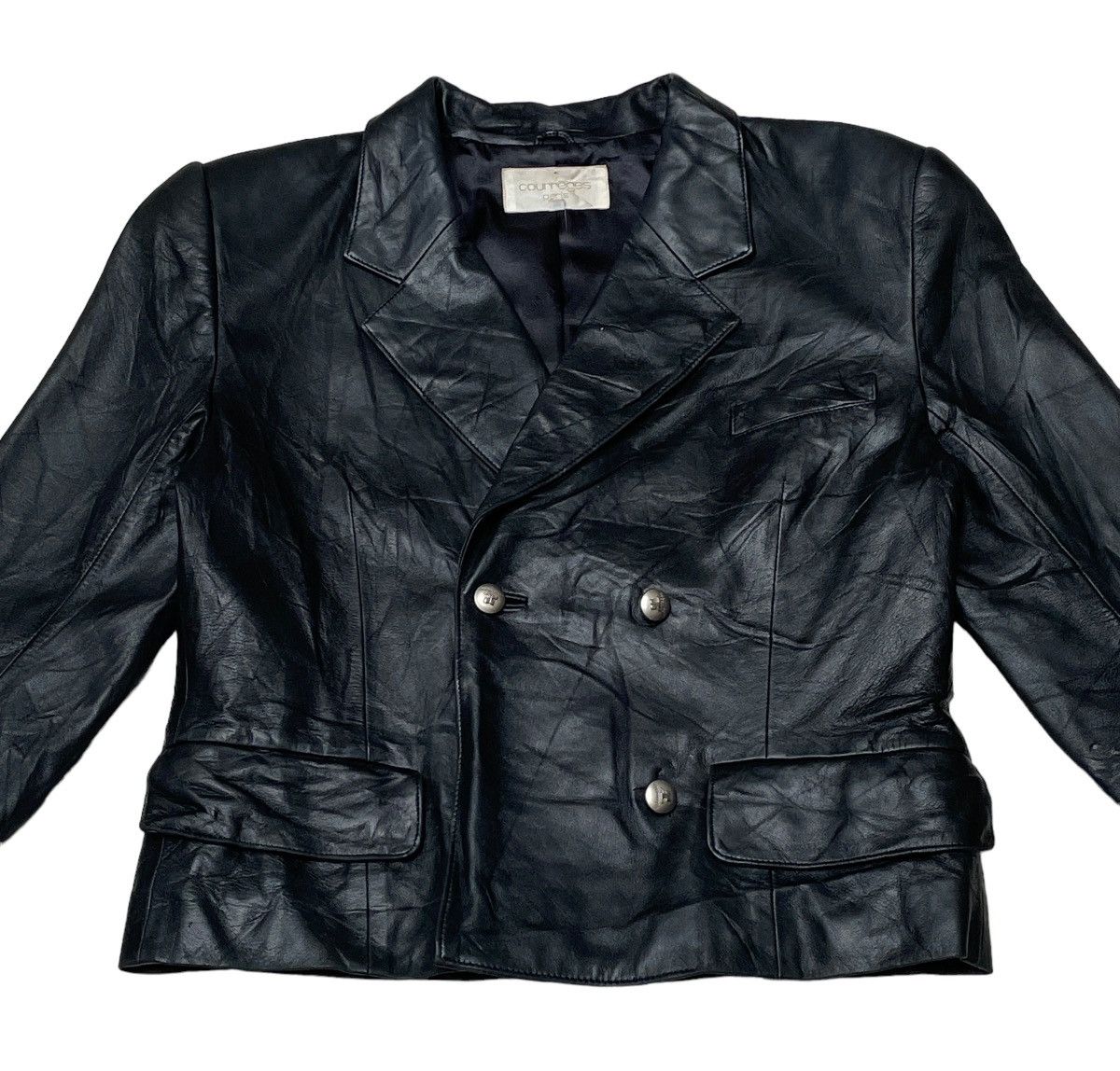 Courreges Vintage Brand Courreges Paris Leather Jacket 1990s Size US XS / EU 42 / 0 - 3 Thumbnail
