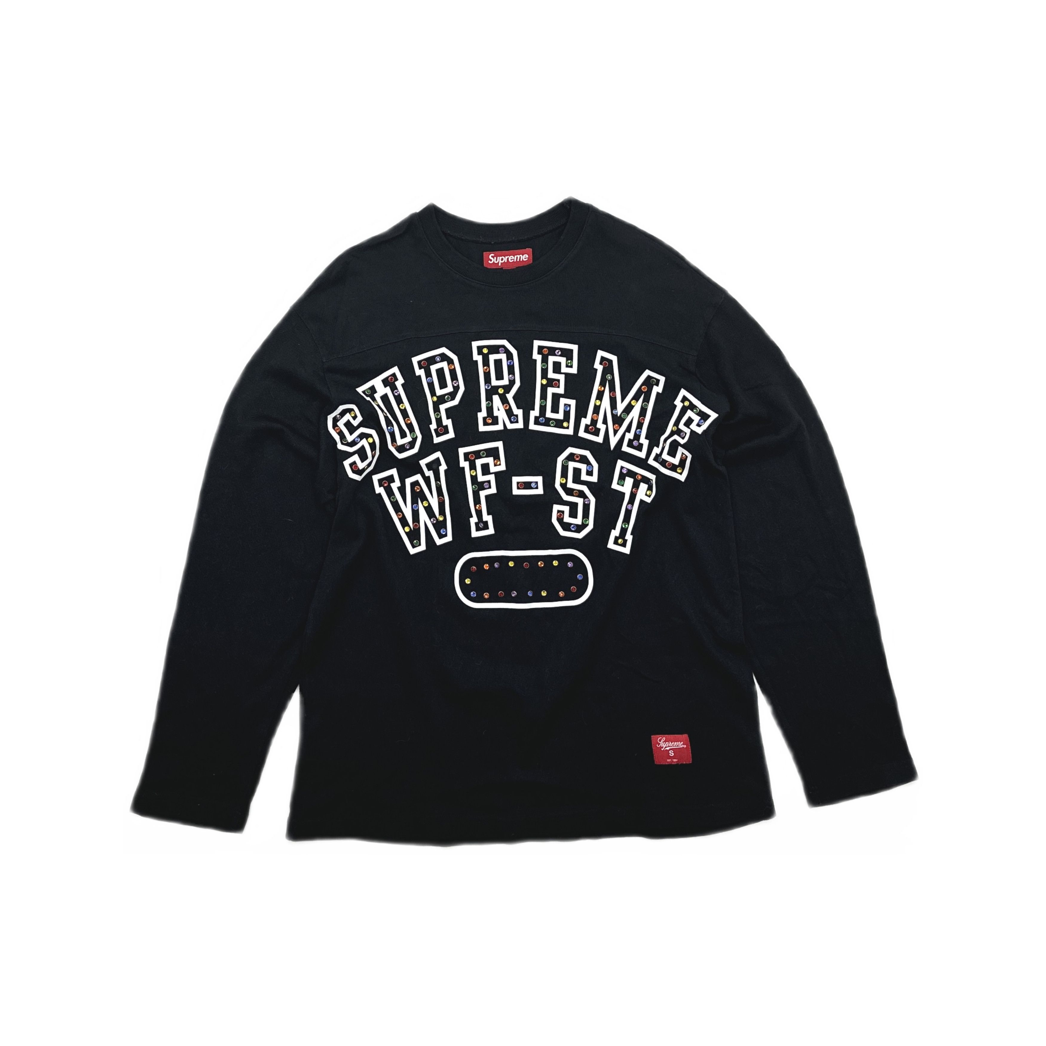 Nike × Supreme Supreme Nike Stripe Rugby Long Sleeve Shirt Black