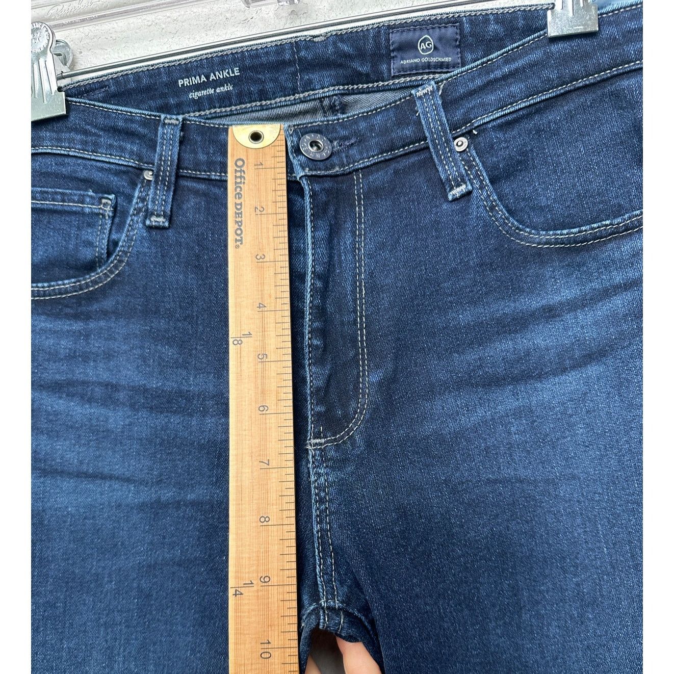 AG Adriano Goldschmied AG Prima Ankle Cigarette Dark Wash Women’s US 29 Jeans Size 29" - 11 Thumbnail
