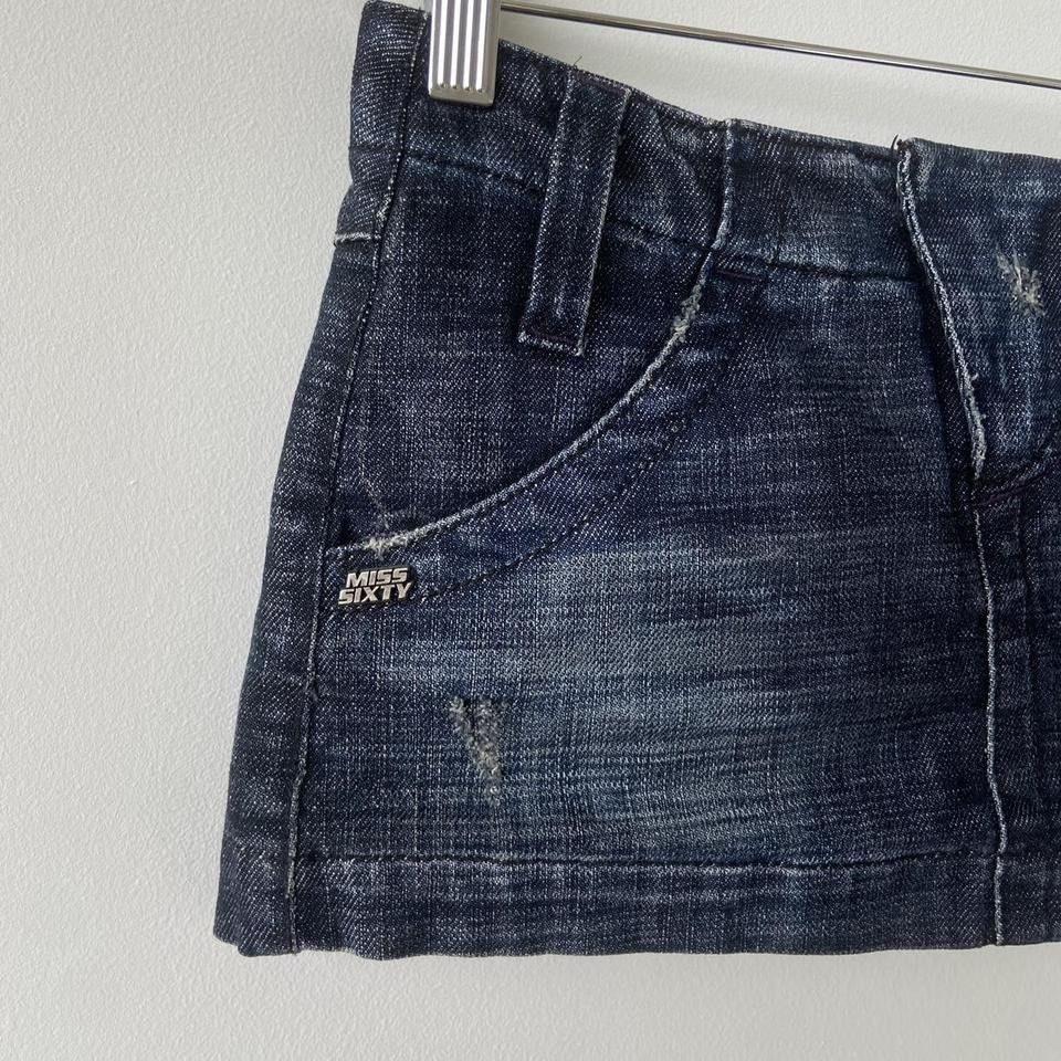 Miss Sixty Miss Sixty Denim Mini Skirt Size 24" / US 00 / IT 34 - 3 Thumbnail