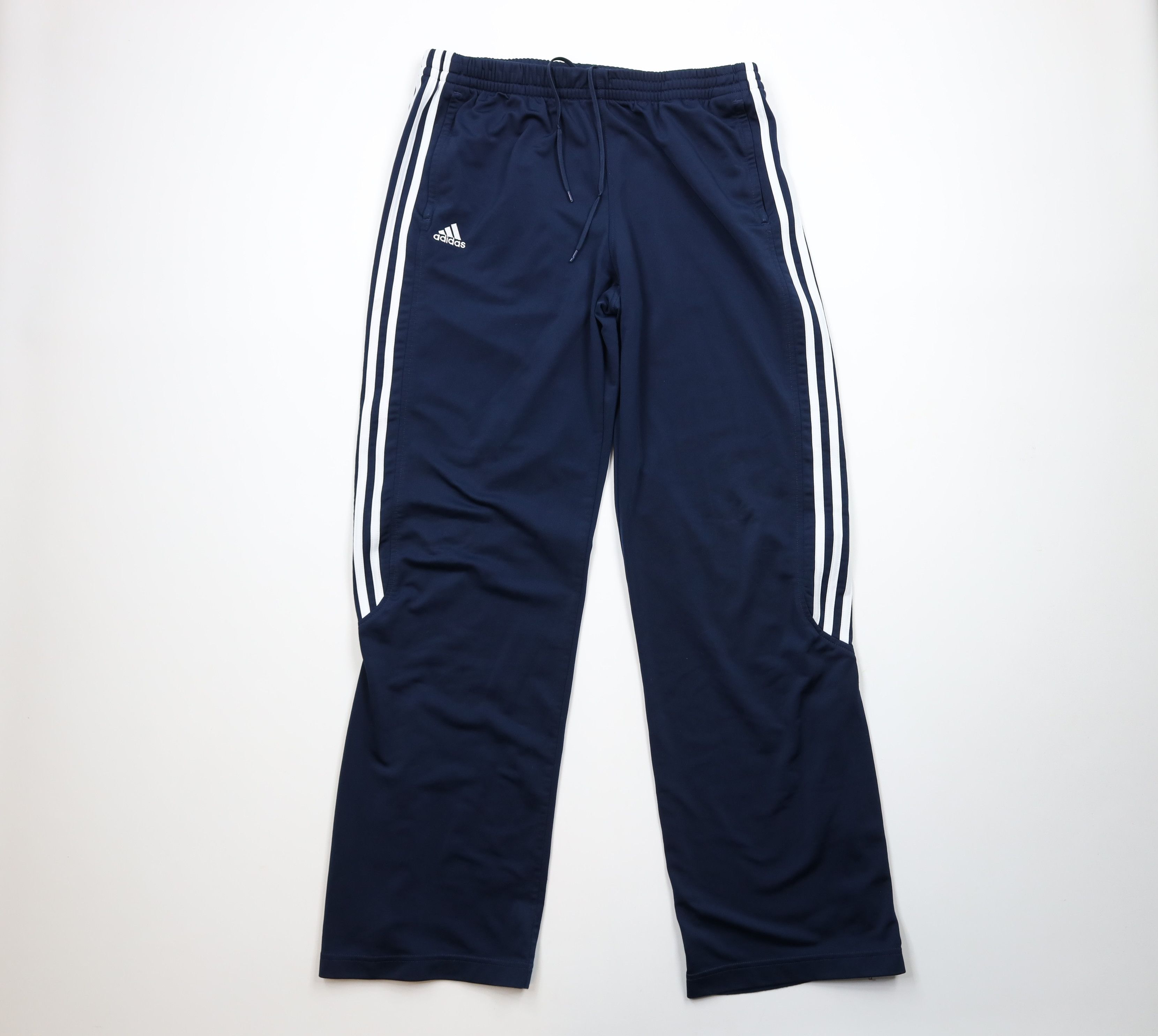 Adidas × Vintage Vintage Y2K Adidas Striped Spell Wide Leg Sweatpants Blue Size US 38 / EU 54 - 1 Thumbnail