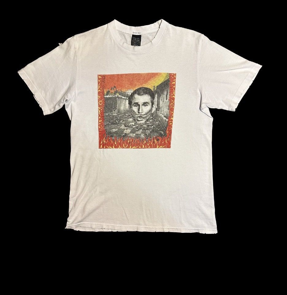 image of Number N Ine Number (N)Ine George Bush T Shirt in White, Men's (Size Medium)