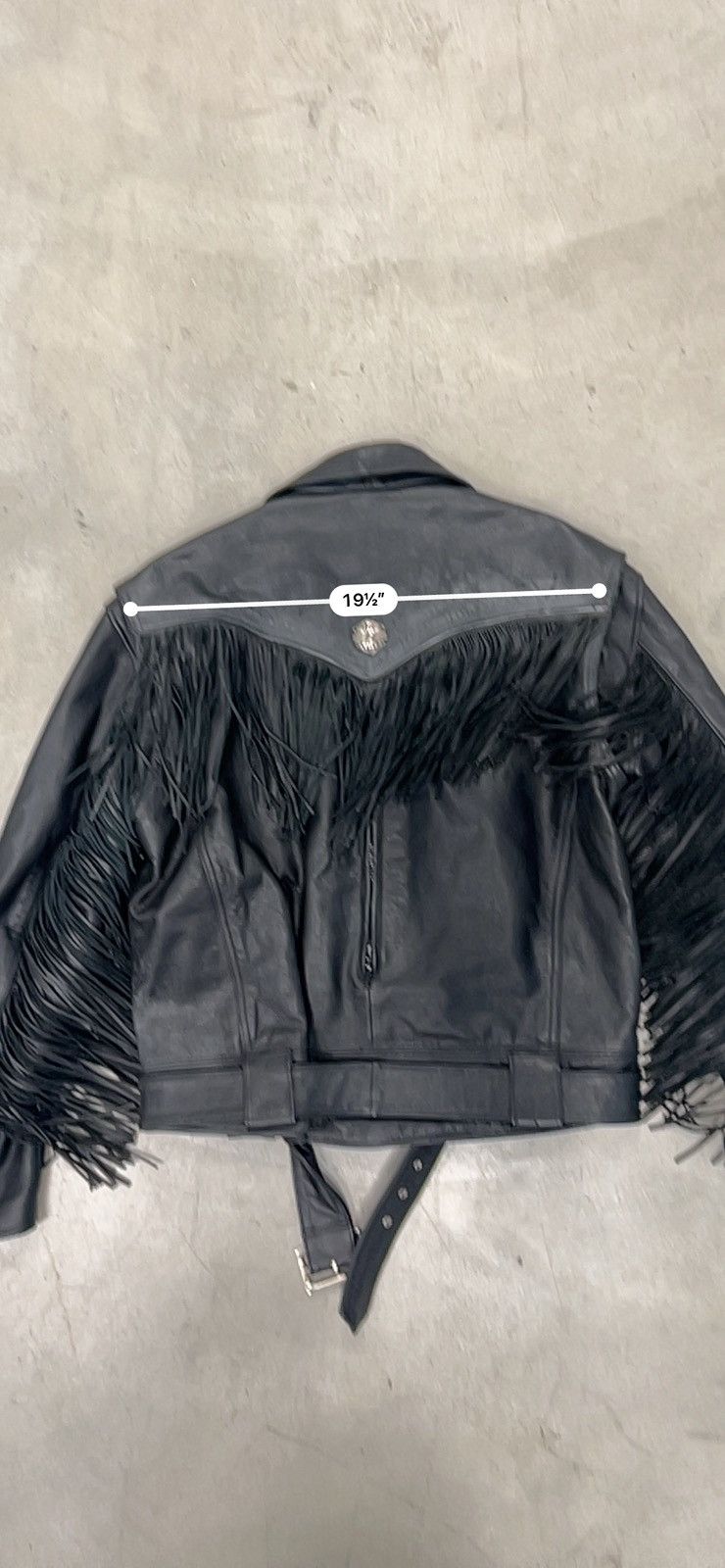 Harley Davidson Harley-Davidson Black Leather Fringe Motorcycle Jacket Size US L / EU 52-54 / 3 - 5 Thumbnail