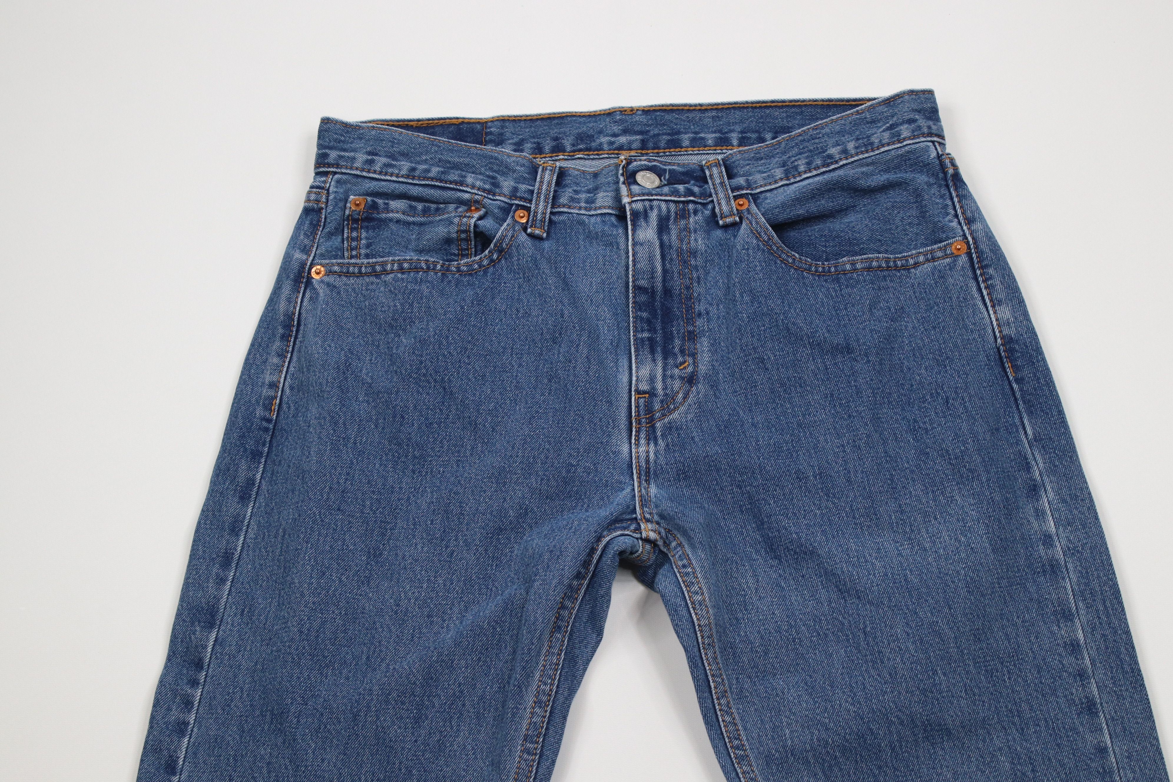 Levi's × Vintage Vintage Y2K Levis 505 Regular Fit Denim Jeans Blue Cotton Size US 32 / EU 48 - 2 Thumbnail